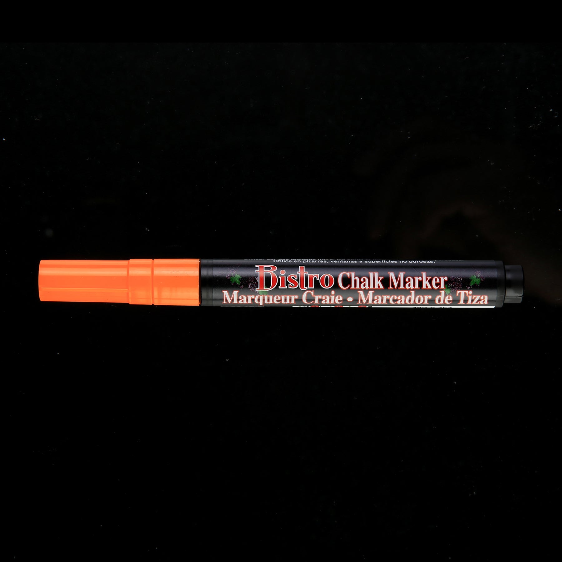 Bistro Chalk Marker, Fine Tip, 482-S, Fluorescent Orange