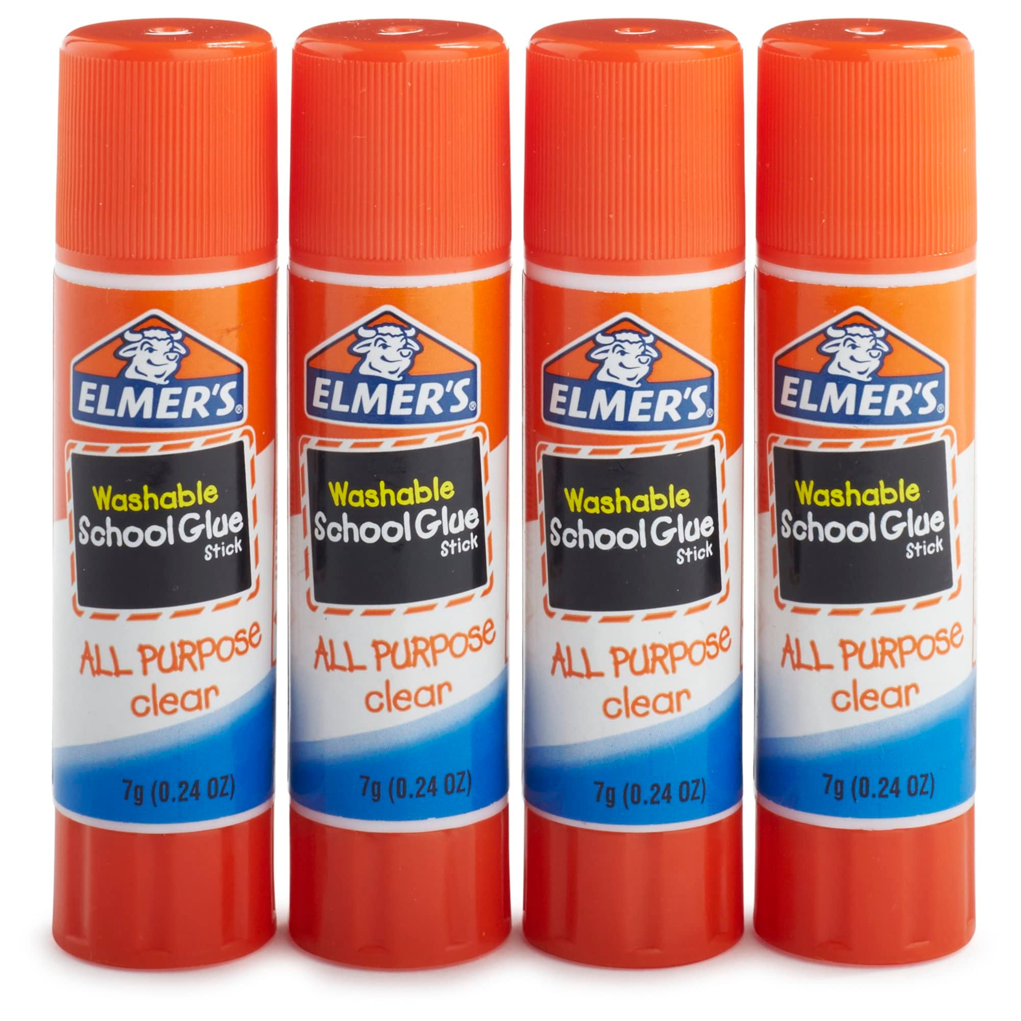 Washable School Glue Sticks, All Purpose, 4-Pack