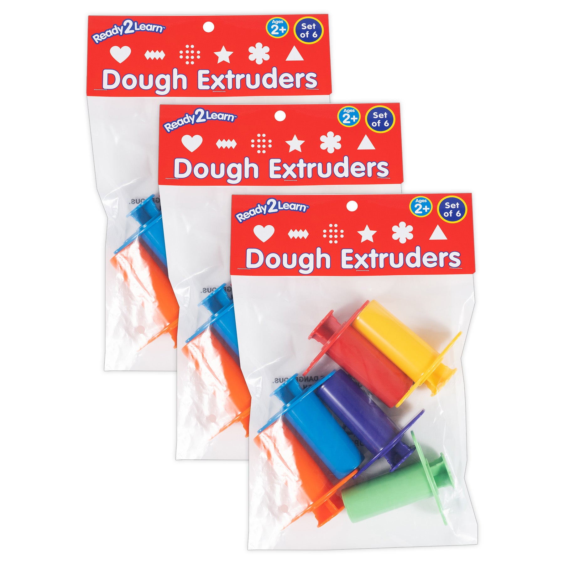 Dough Extruders, 6 Per Set, 3 Sets