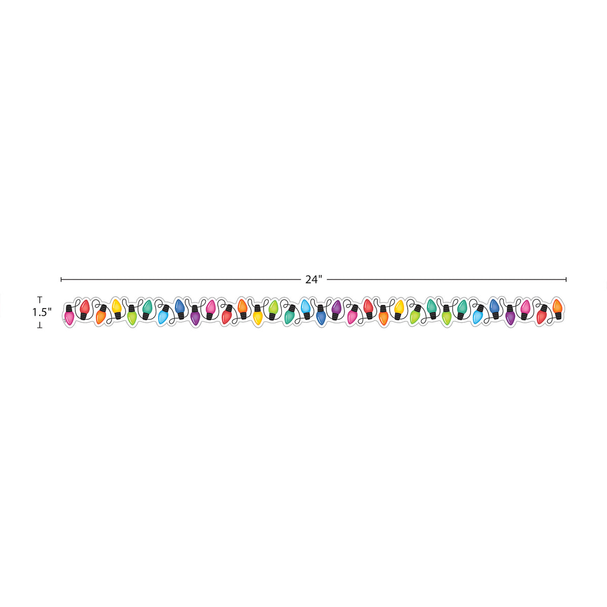 COLORFUL HOLIDAY LGHTS MGNTC BORDER