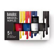 LQ BASICS Acrylic Color 5 x 75ml Tube Set