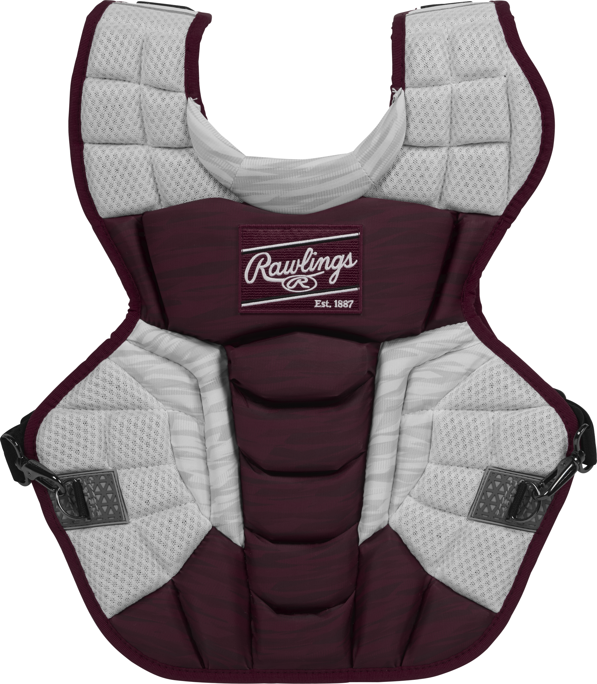 Rawlings Velo 2.0 Adult Catchers Chest Protector - Maroon/White