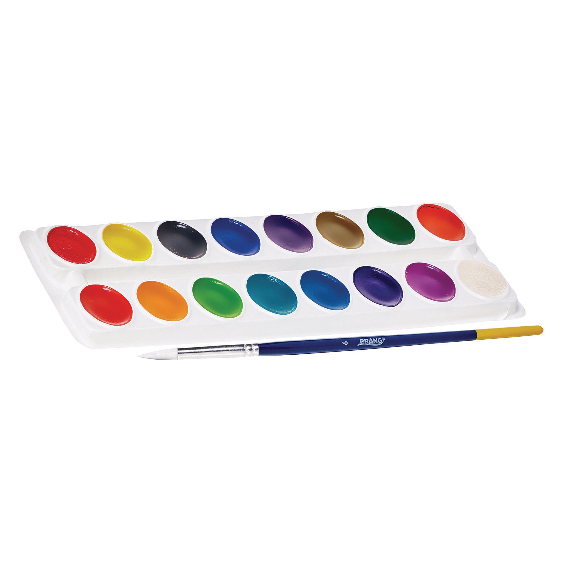 Semi-Moist Washable Watercolor Set, 16 Colors