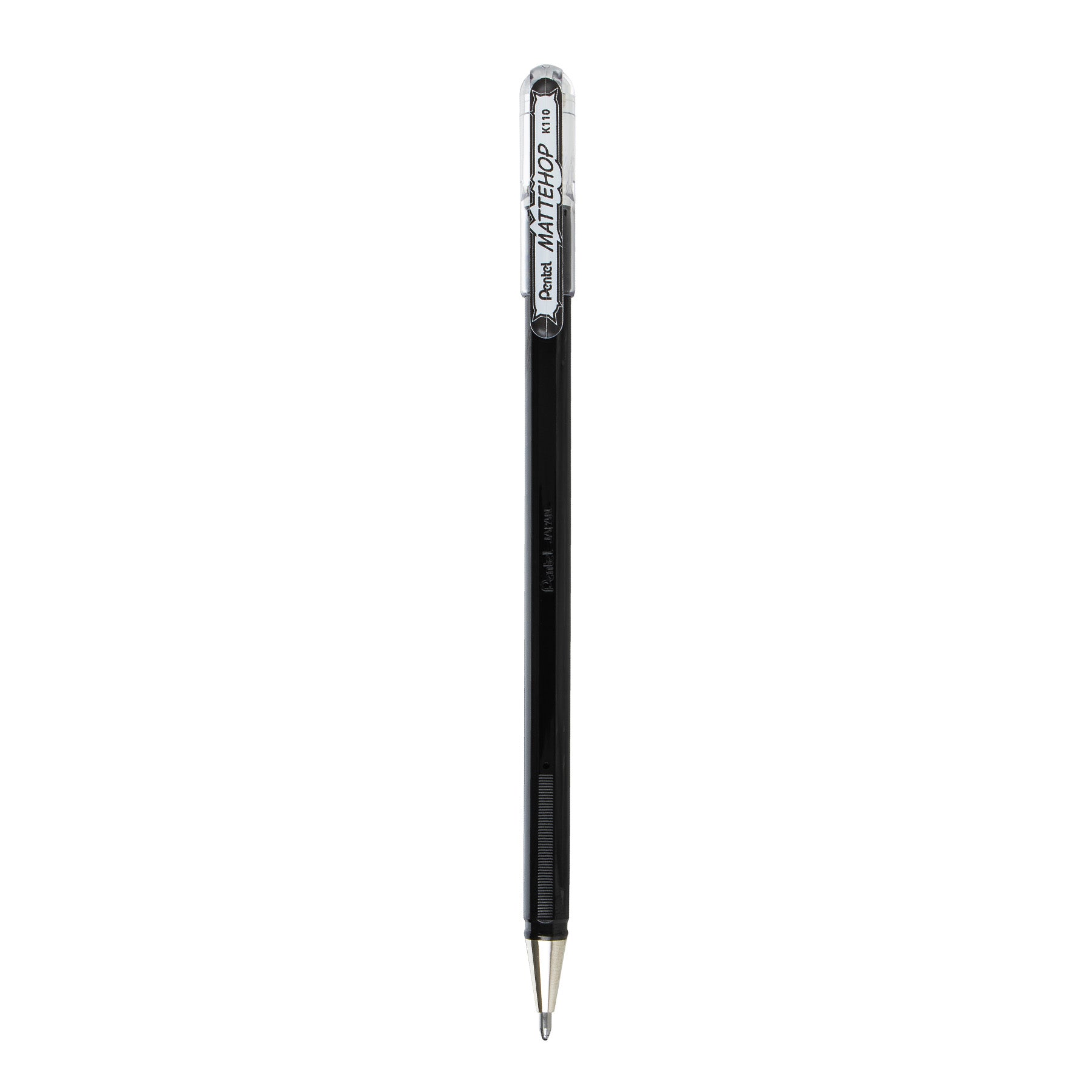Hybrid MATTEHOP Gel Roller, 1.0mm, Matte Black Ink, Pack of 12