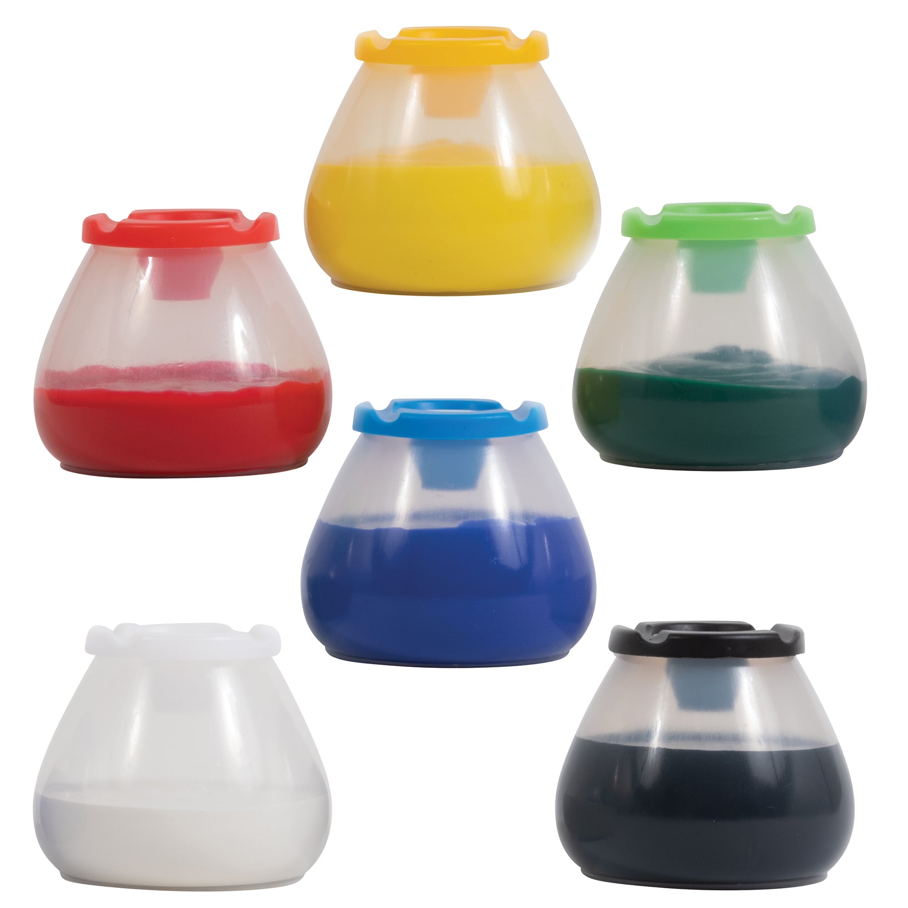No Spill No Tip Paint Pots - Set of 6