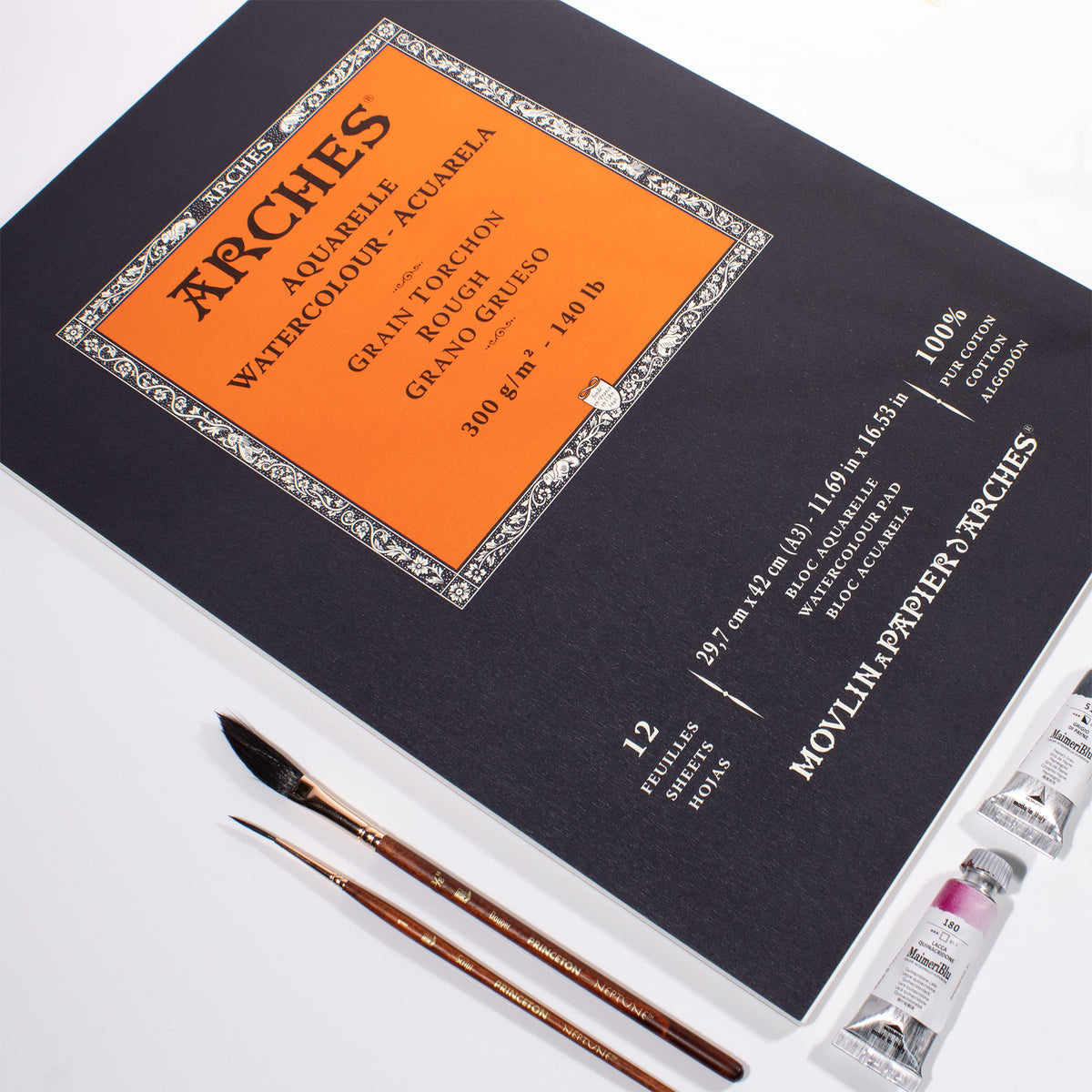 WCOLOR PAPER PAD 11.69X16.53 ROUGH