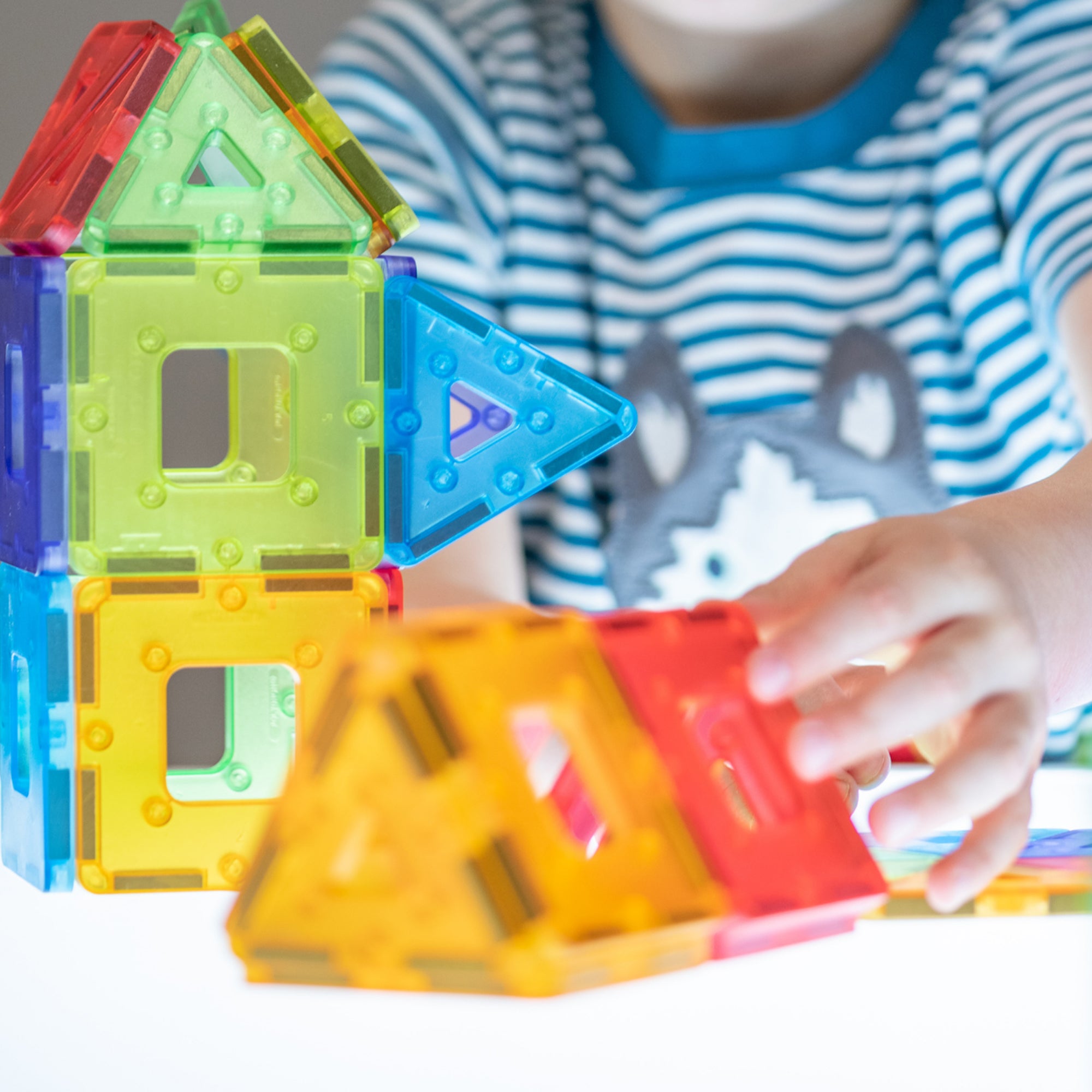 KinderMag Starter Set, Translucent, 48 Pieces