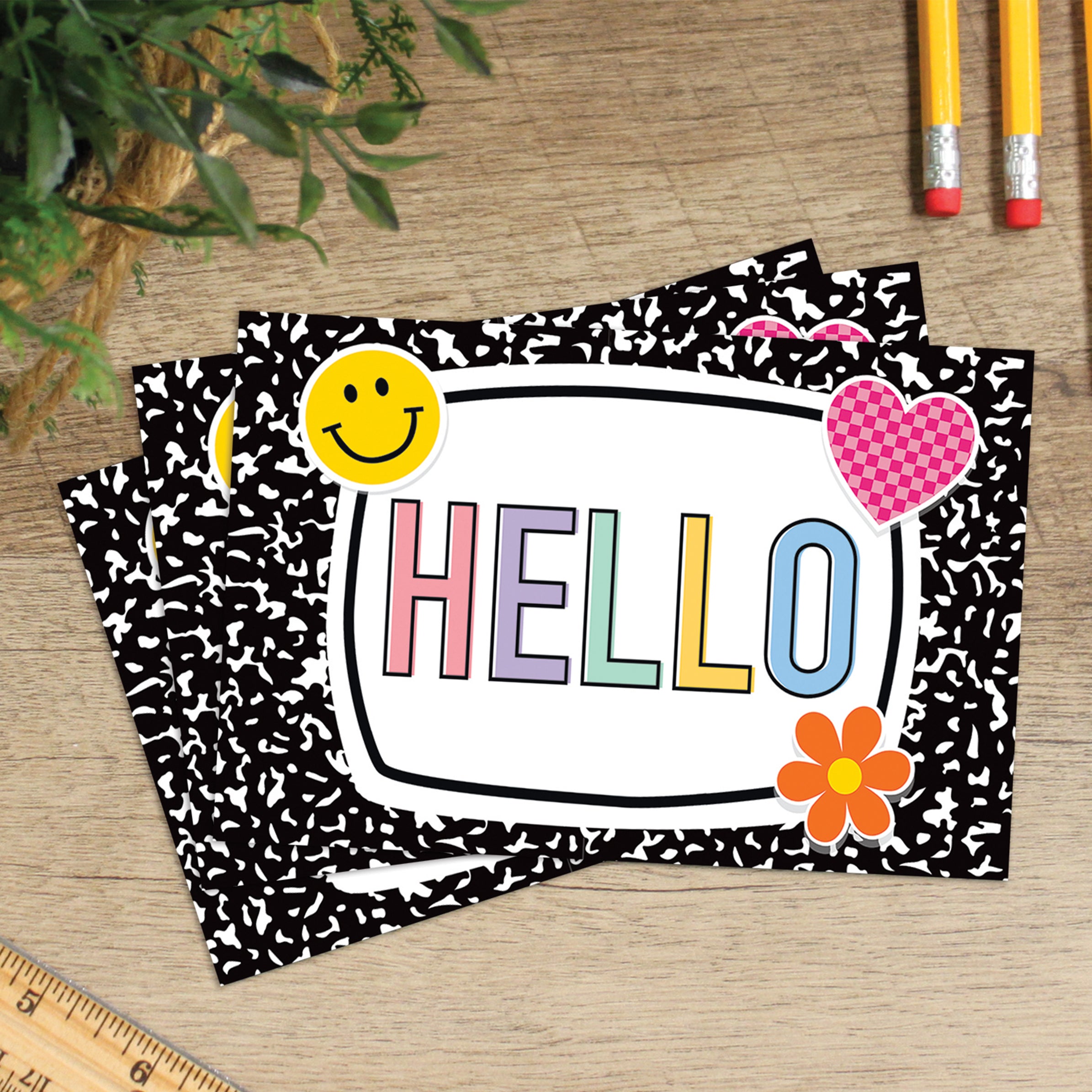 Cool for School Hello Postcards, Pack of 30