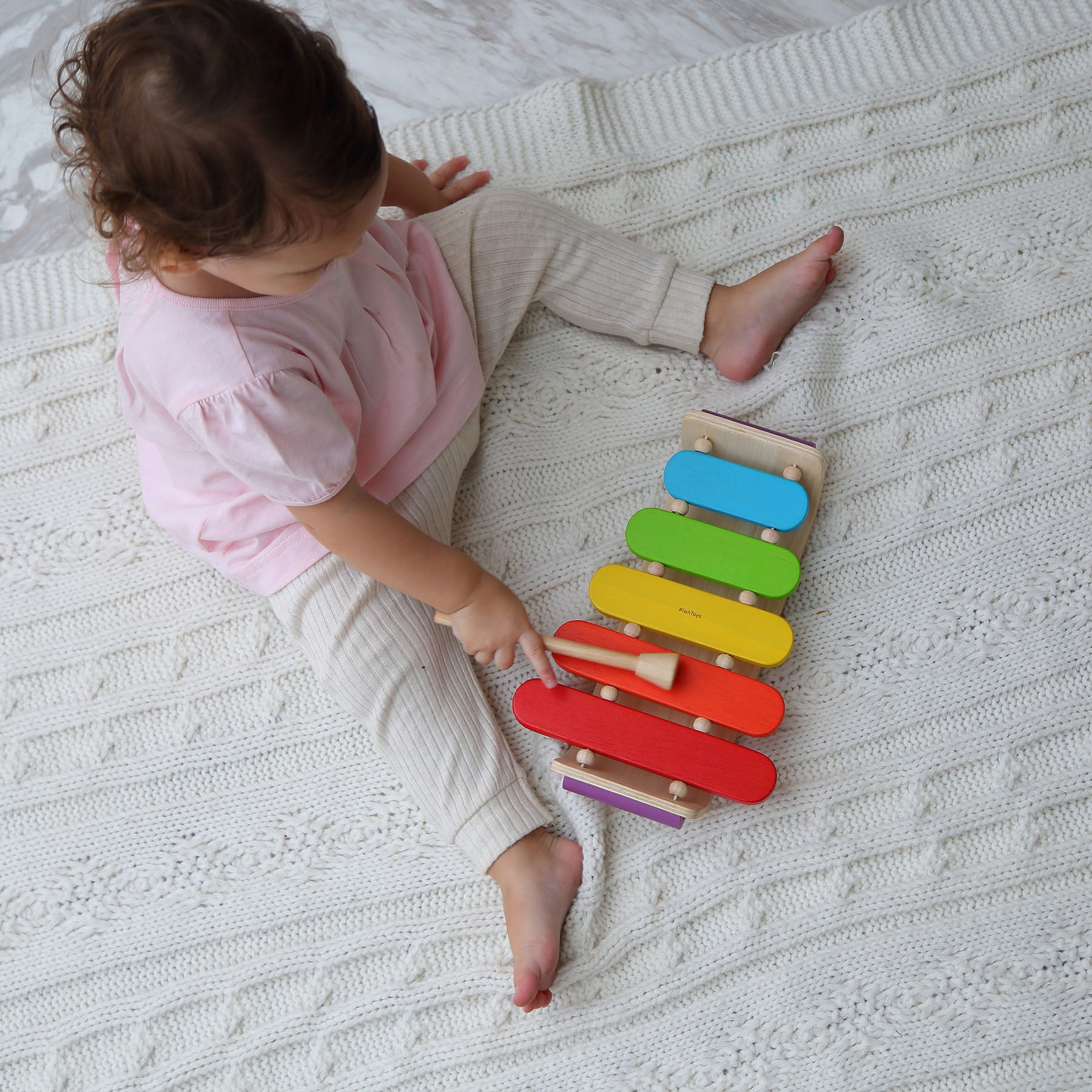 Wooden Oval Xylophone Musical Toy