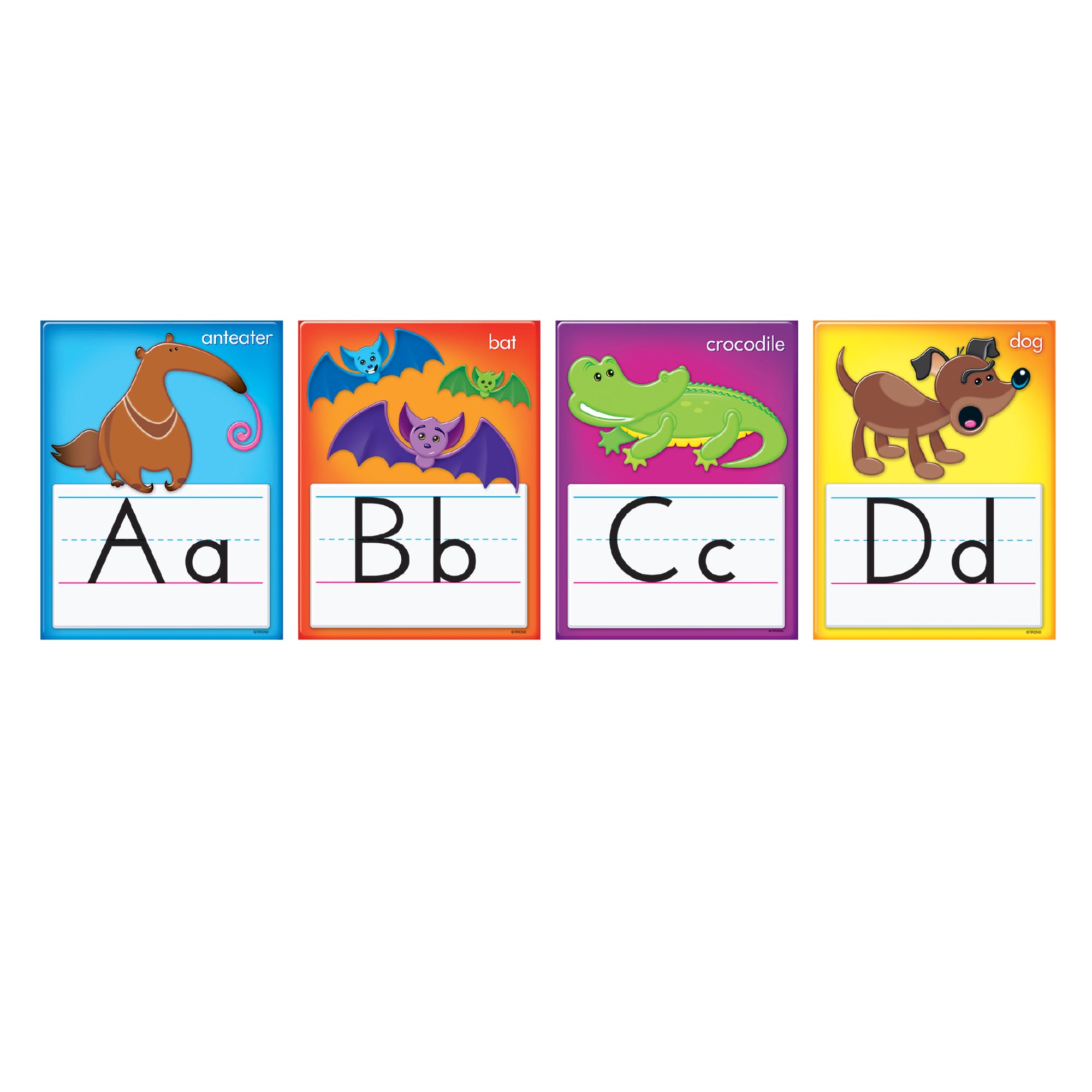 Awesome Animals Alphabet Cards Standard Manuscript B.B. Set