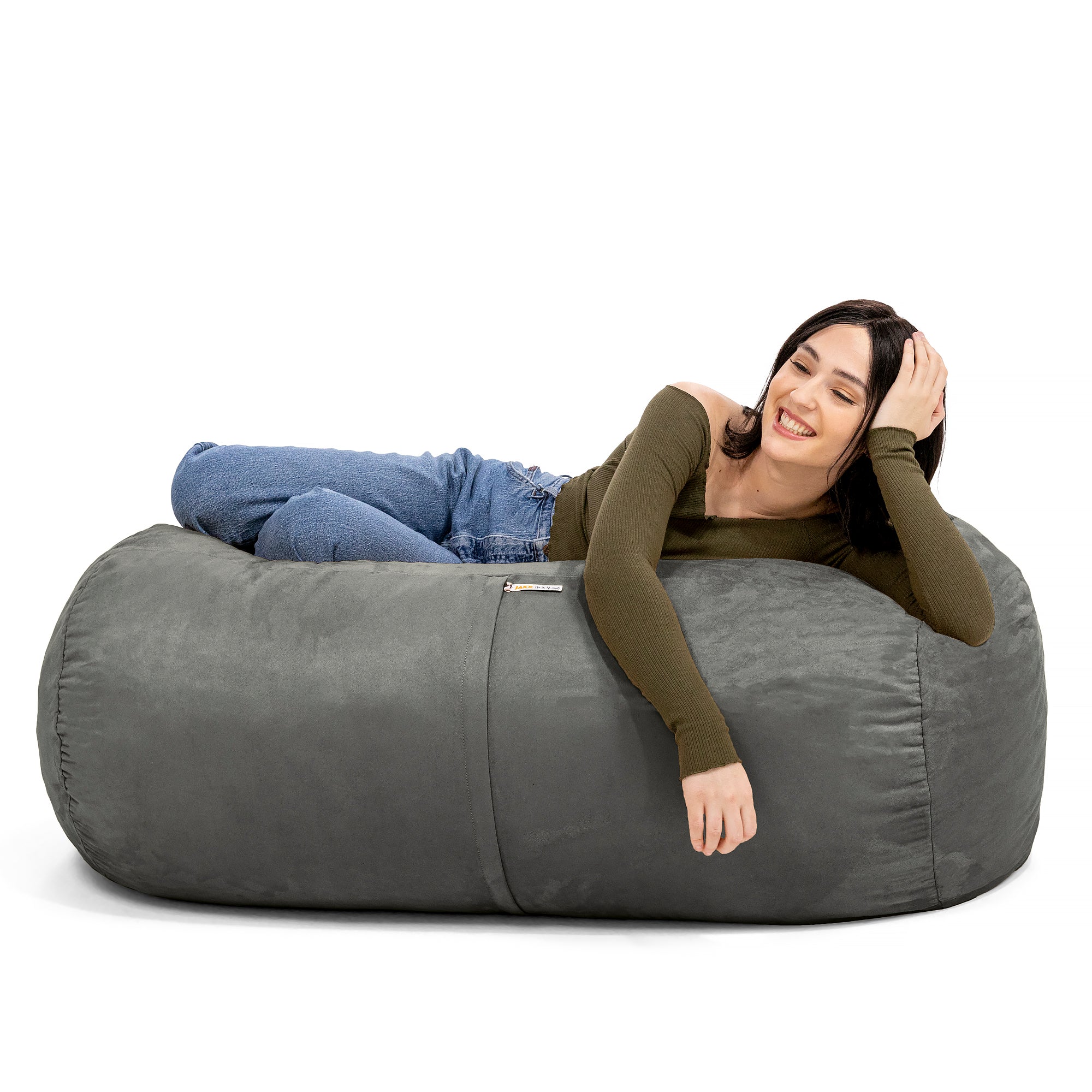 Jaxx Sofa Saxx 4-foot Bean Bag Lounger, Charcoal