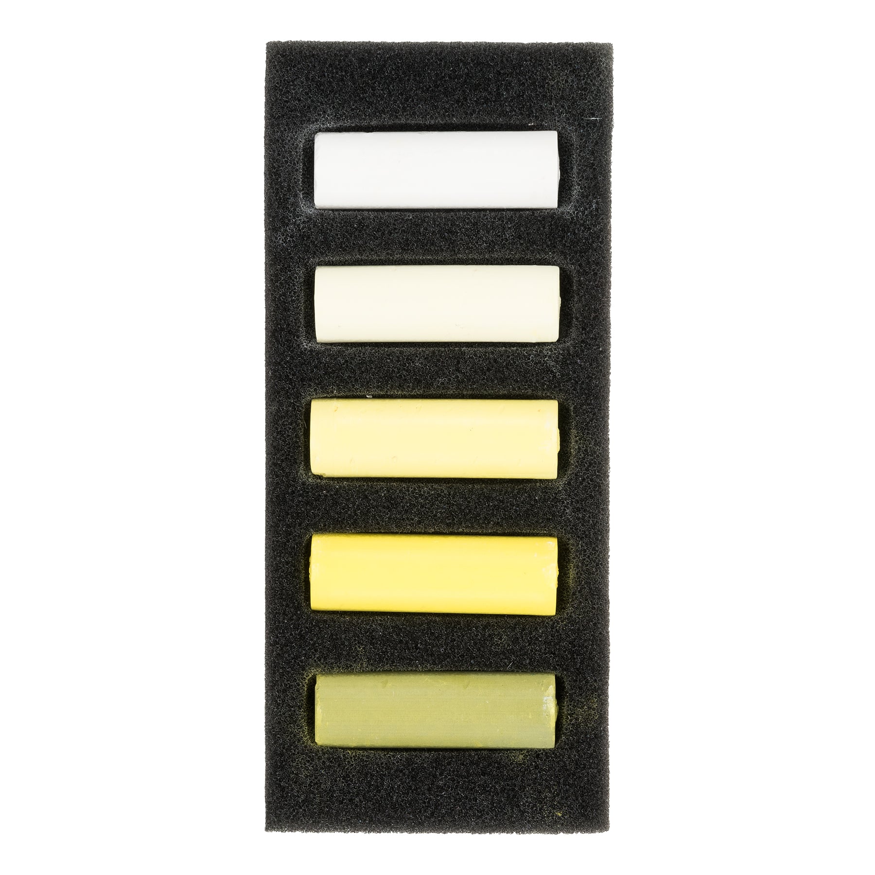 Soft Pastels Micro Sets, 5 Half Sticks, Cool Yellows