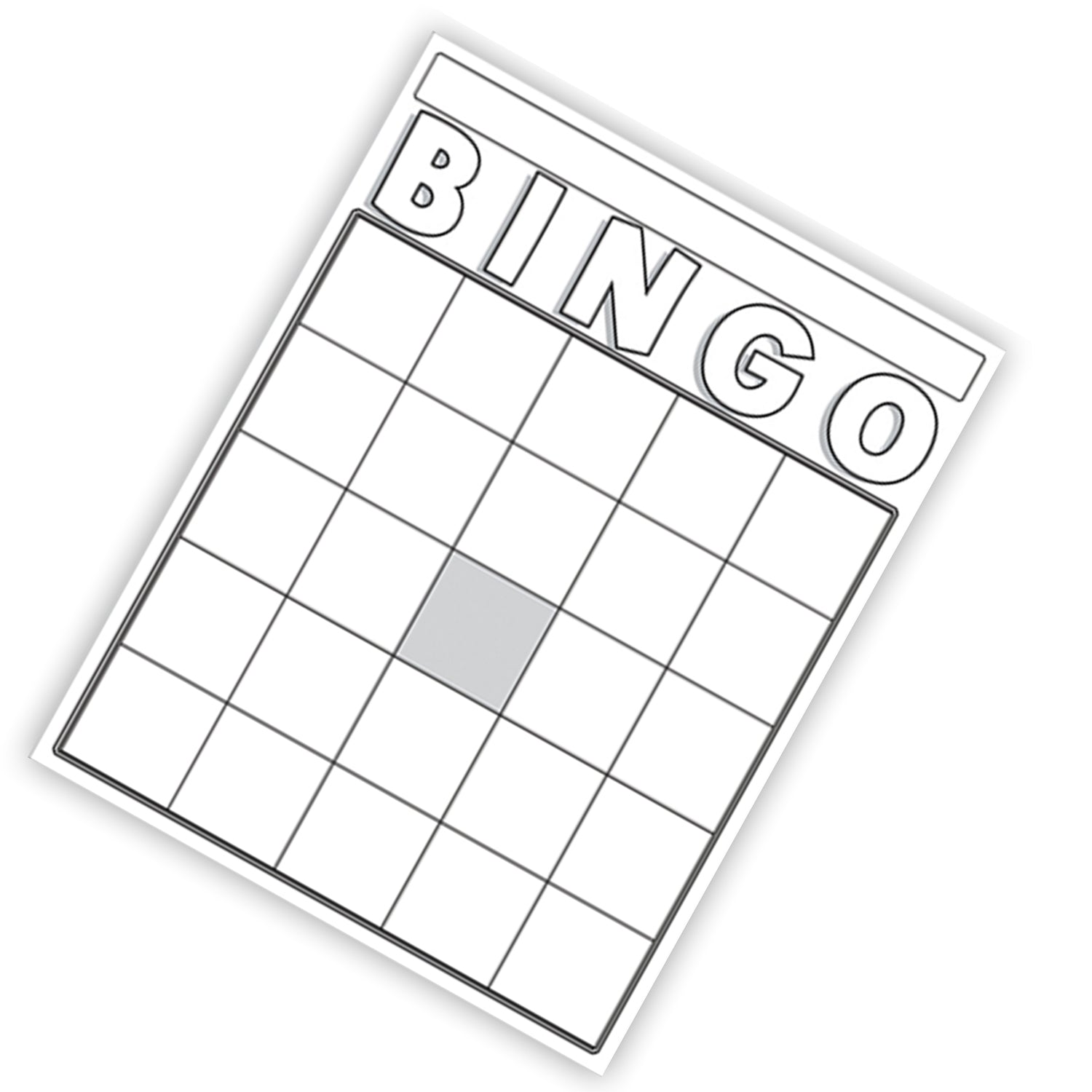 White Bingo Cards - 36 count cardstock 7.5"x8.75"