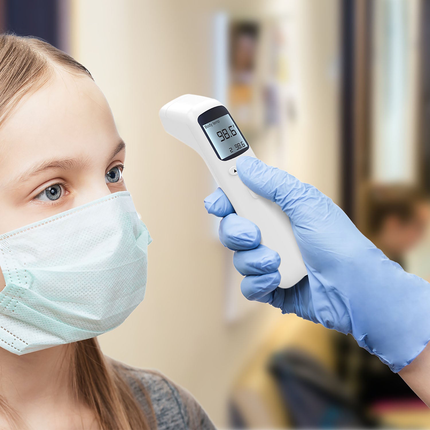 Non-Contact, Multimode Infrared Forehead Thermometer