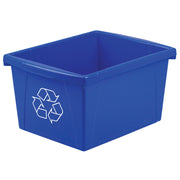 4 Gallon Recycling Bin, Blue