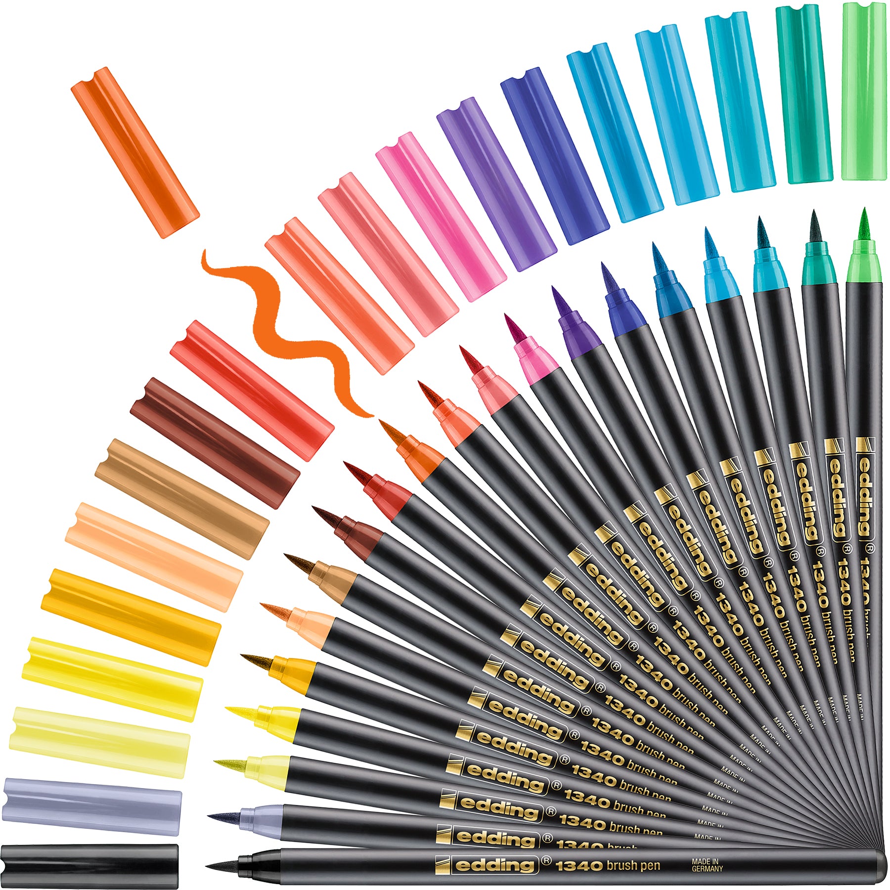 edding 1340 Brush Pen - Set of 20 - Assorted
