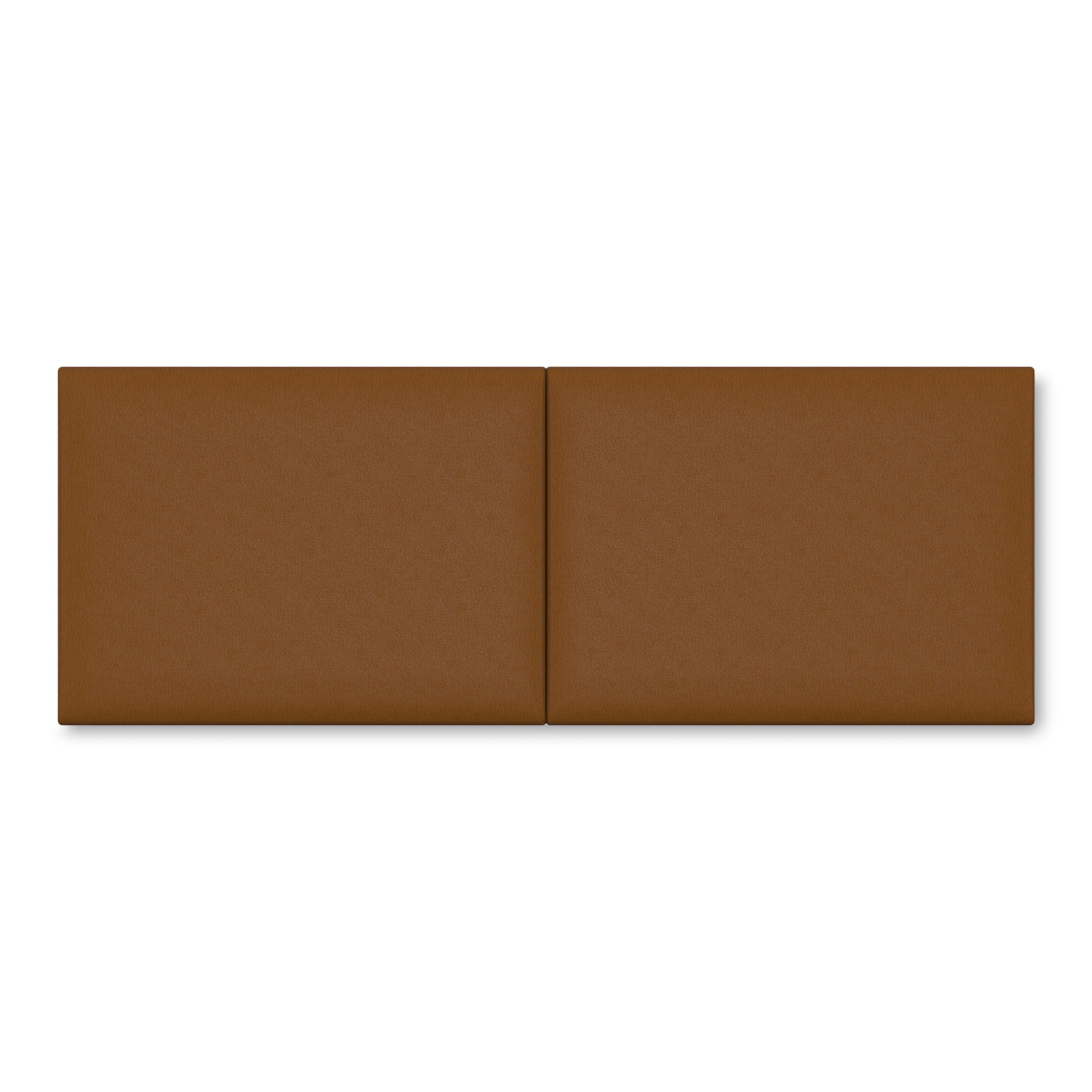 Jaxx Panelist Modern Padded Headboard- Set of 2 Wall Mounted Panels (Each 22.5" x 30")- Queen Double Tall, Vegan Leather, Ice Storm White