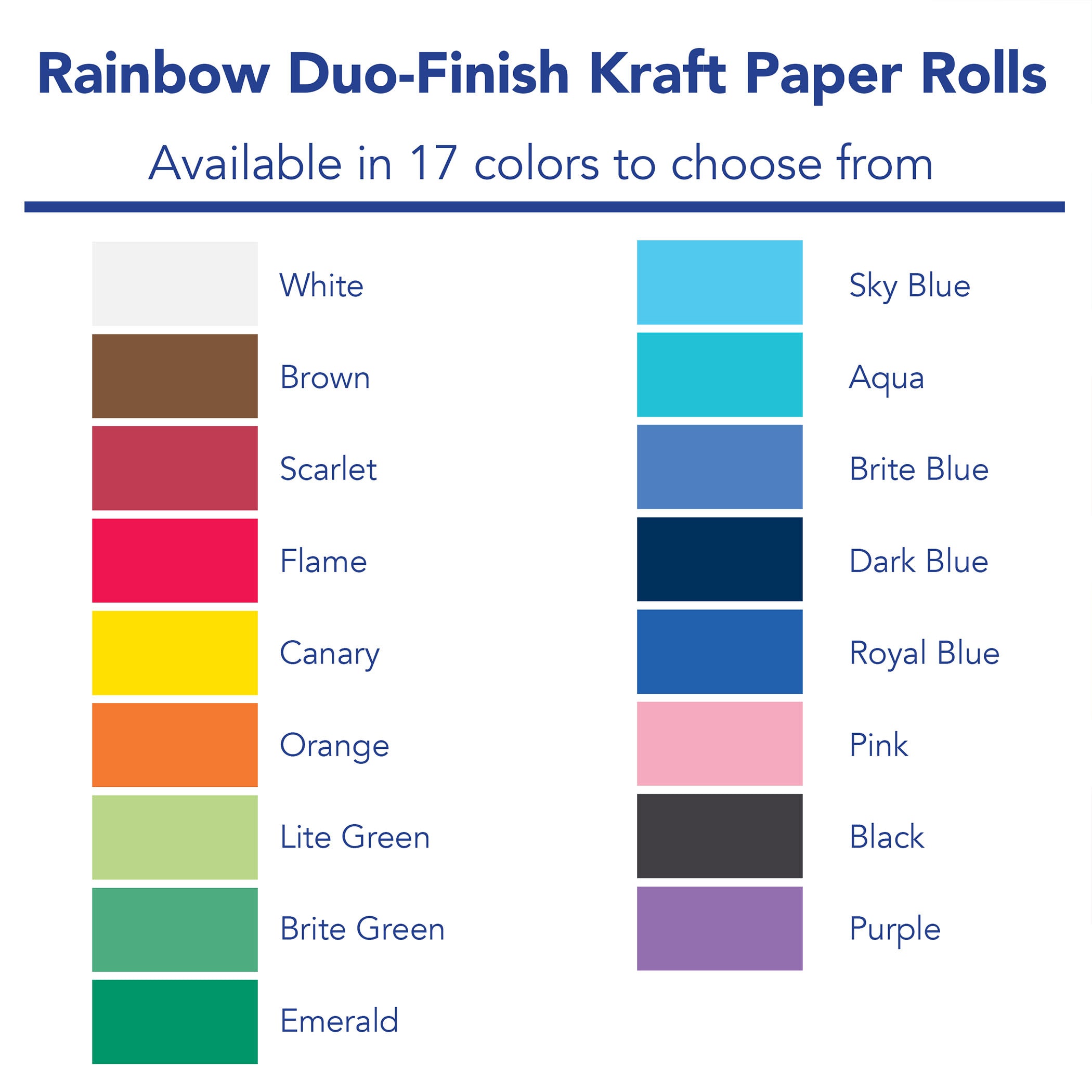 Colored Kraft Duo-Finish® Paper, Flame, 36" x 100', 1 Roll