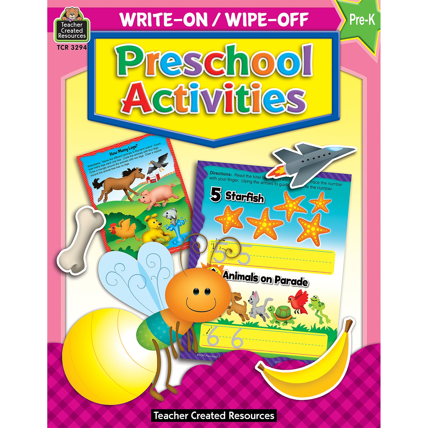 Write-On/Wipe-Off: Preschool Activities