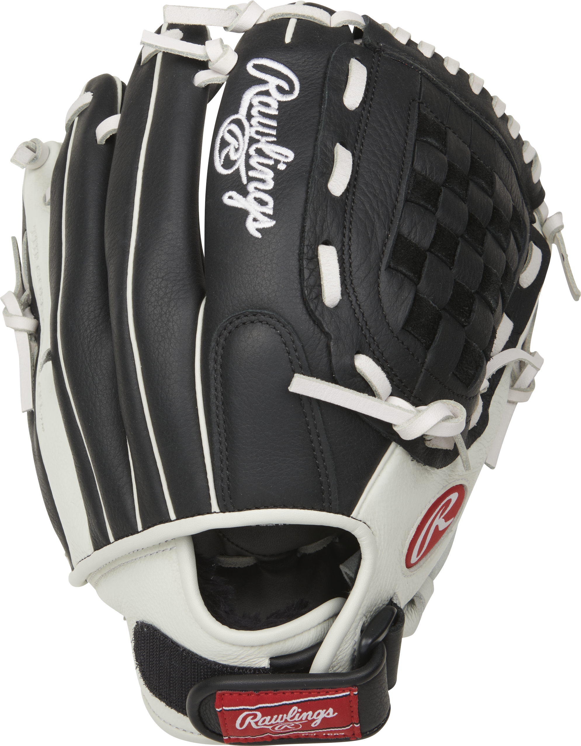 Rawlings Shut Out Series 11.5-Inch Softball Glove  - Right Hand Thrower - Black/White