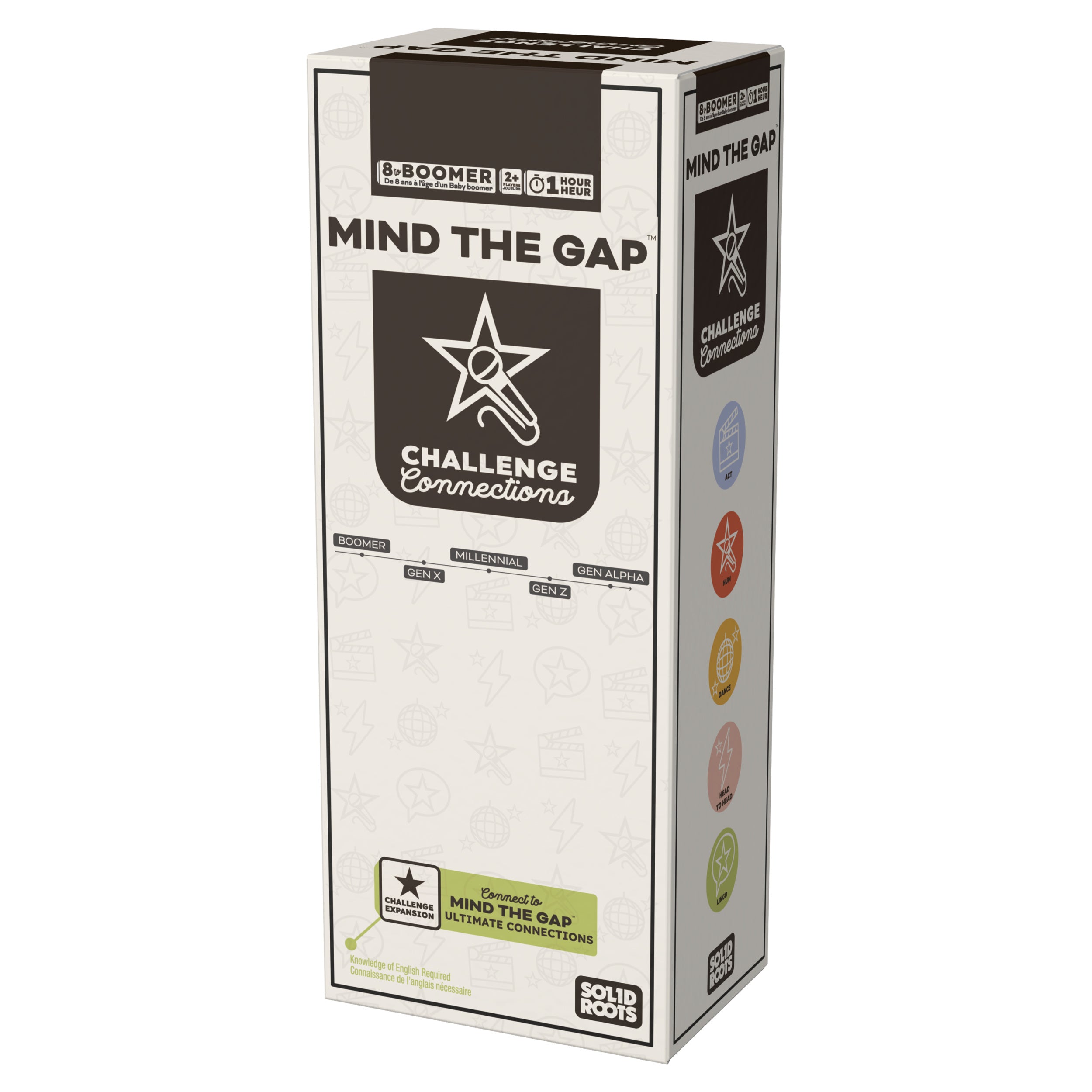 Spin Master Games, SolidRoots Mind the Gap Challenge Connections, Expansion Pack for the MTG Ultimate Connections Trivia Game for the Generations, Family Game Night, 2 & Up Players, for Ages 8 & Up