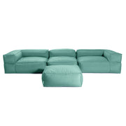 Baya 4 Piece Outdoor Sofa with Ottoman - Luxurious European Style Soft Seating, Breeze