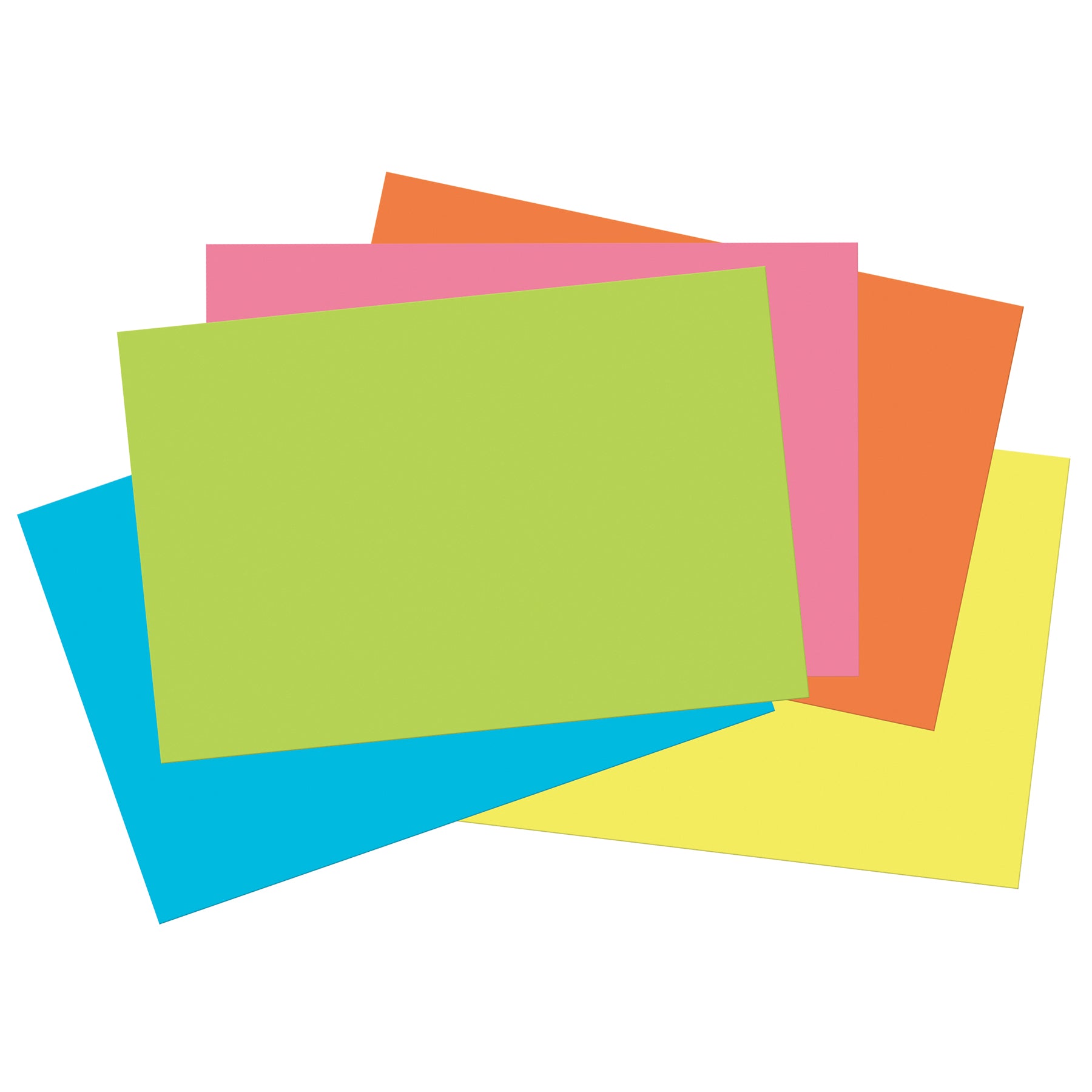 Construction Paper, Heavyweight, 5 Assorted Hot Colors, 12" x 18", 50 Sheets