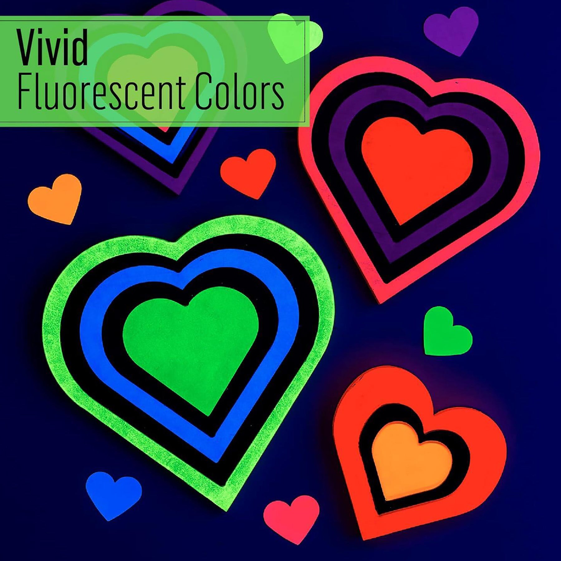 Multi-Surface Acrylic Paint Set, 2oz., Neon Blacklight, 4-Piece Set