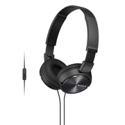 Sony Lightweight, Folding Stereo Headset with In-Line Microphone & Smartphone Remote - Black