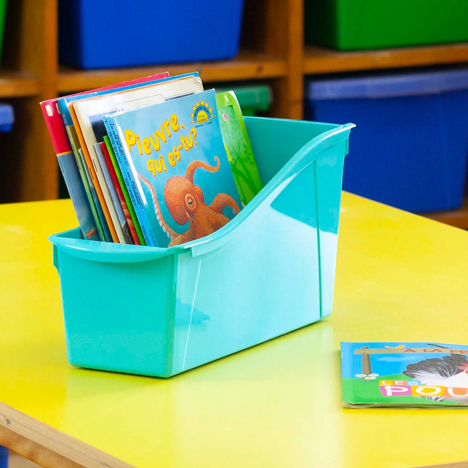 Large Book Bin, Red