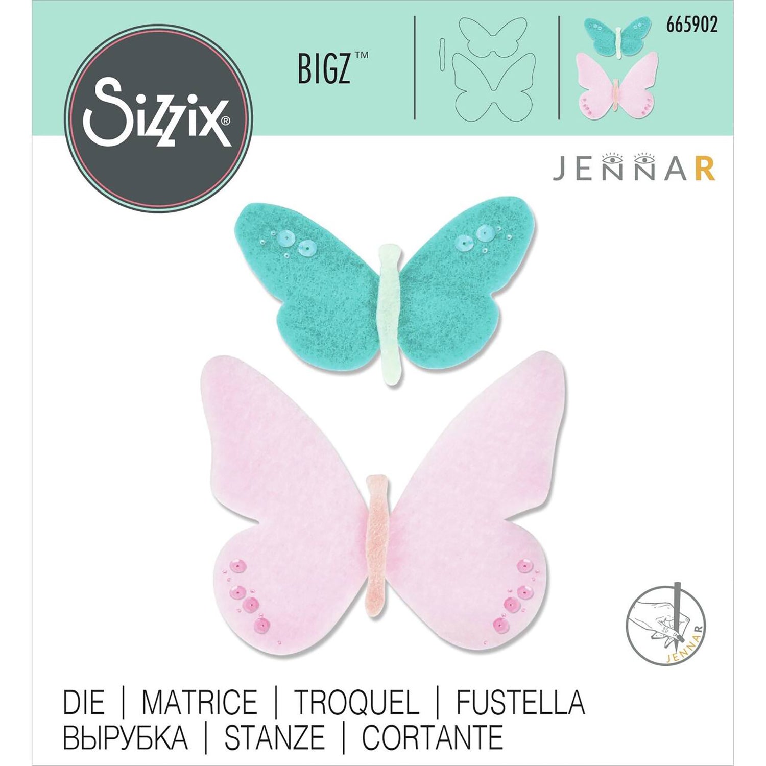 Bigz™ Dies, Textile Butterflies