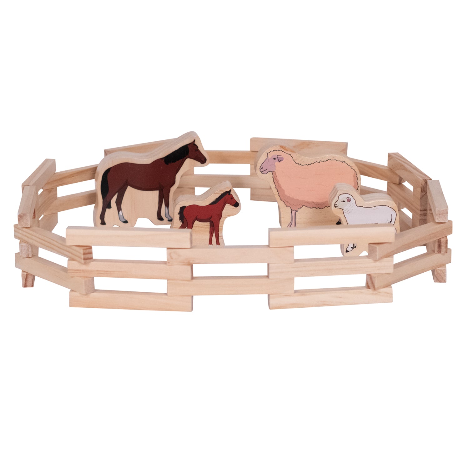 Wooden Fences - Set of 4