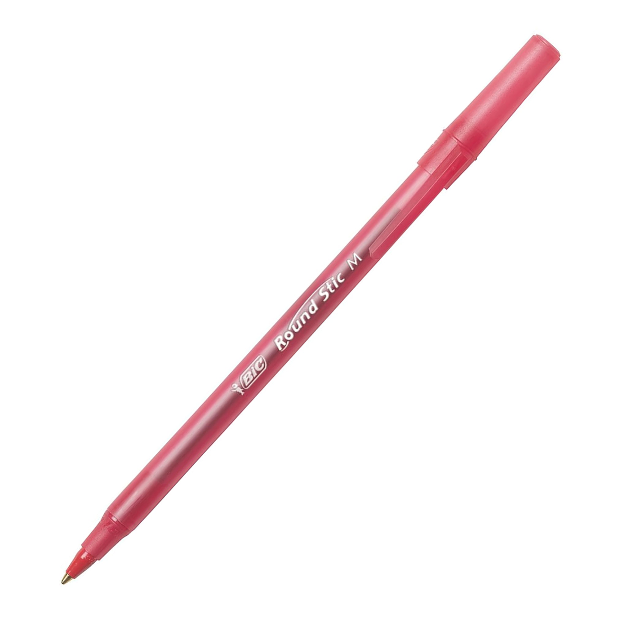 Round Stic® Pen, Medium Point, Red, Pack of 12