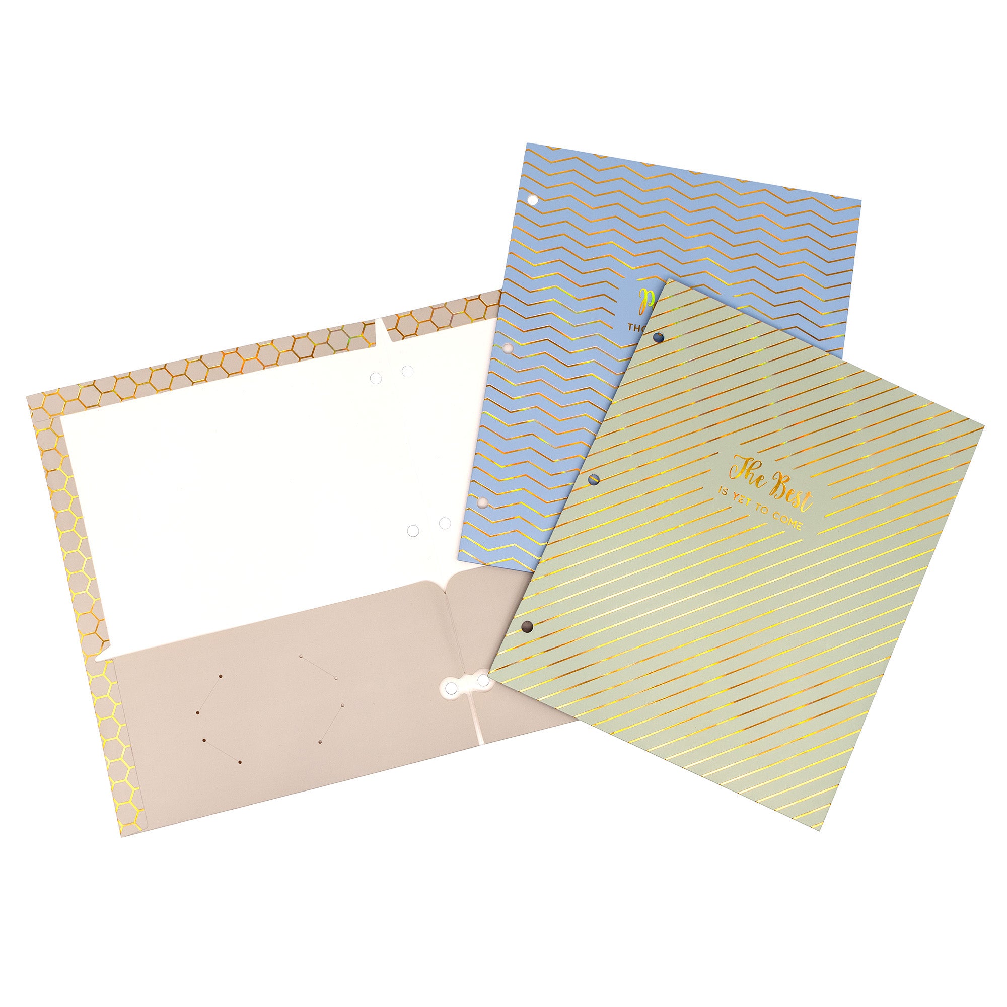 Haze 2-Pocket Portfolio, Letter Size, Assorted Colors, Pack of 6