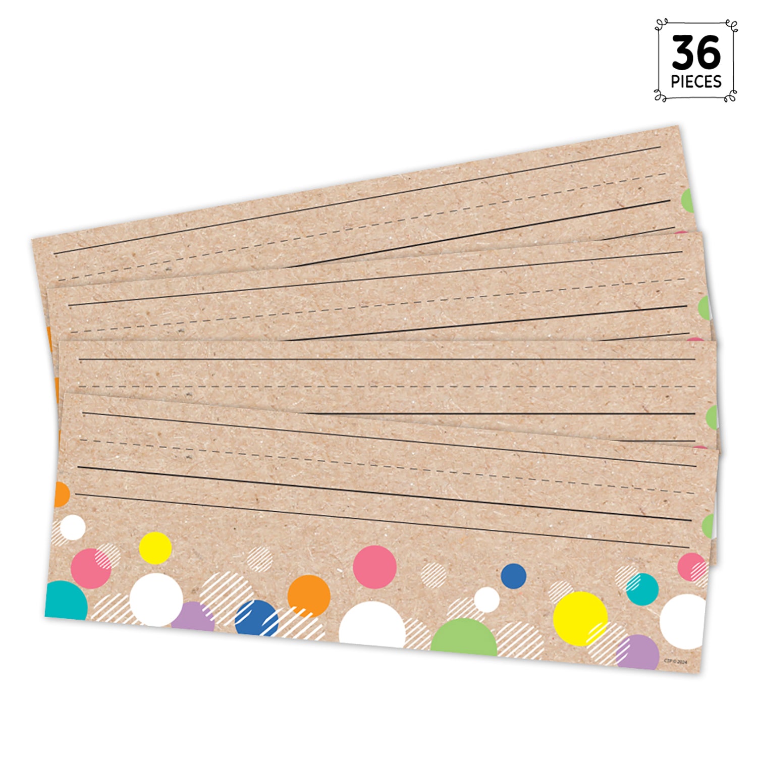 Krafty Pop! Colorful Kraft Bubbles Name Plates, Pack of 36
