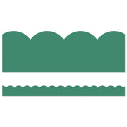Grow Together Jade Green Scalloped Borders, 39 Feet