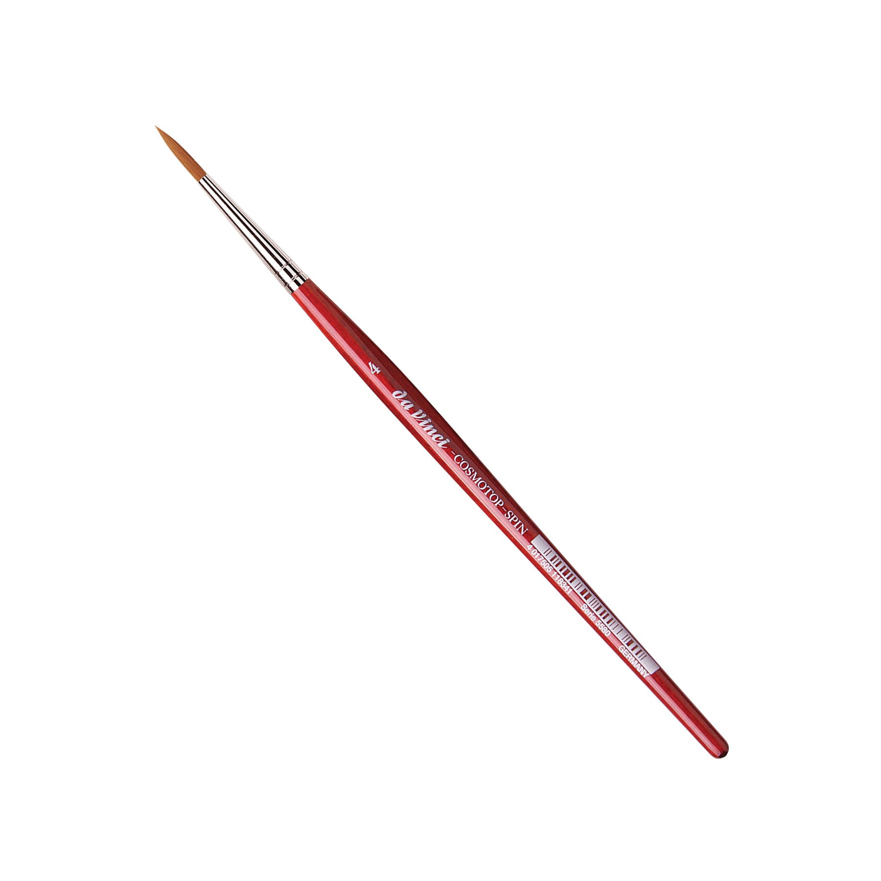 COSMOTOP-SPIN Silkpainting Brush, Synthetic, Watercolor, Round, Size 4