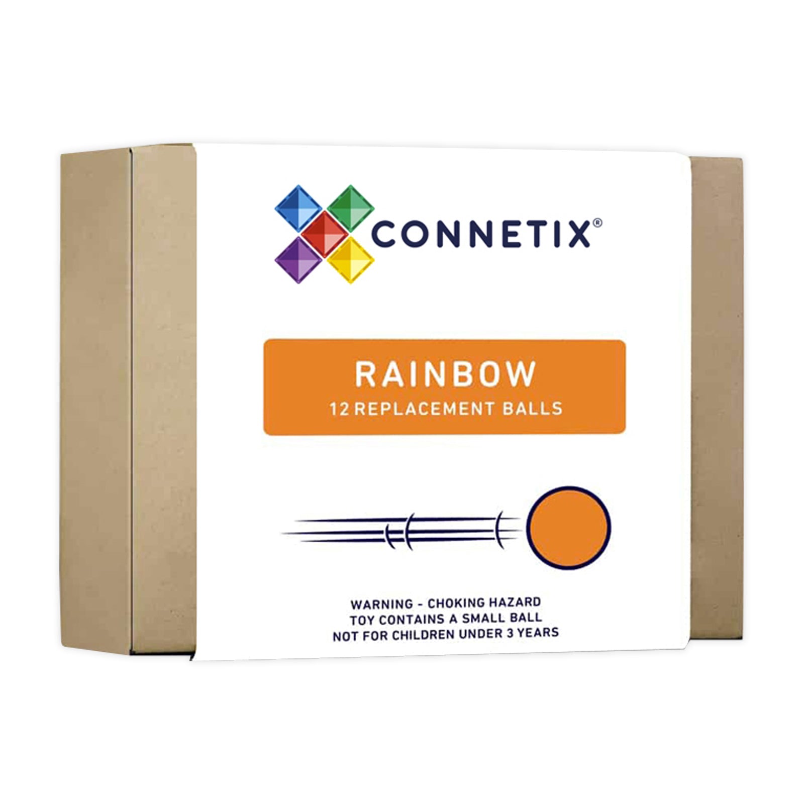 Magnetic Tiles Rainbow Ball Pack, 12 Pieces