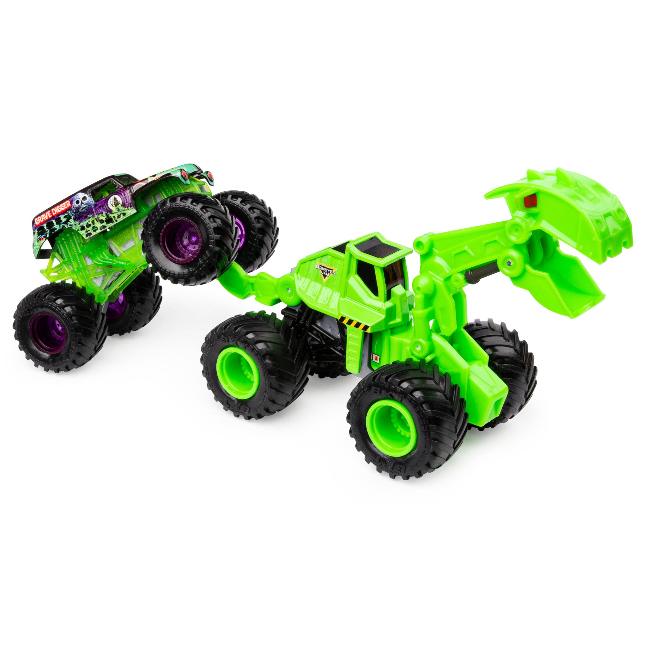 Monster Jam, Official Dirt Squad Scooper Monster Truck with Moving Parts, 1:64 Scale Die-Cast Vehicle