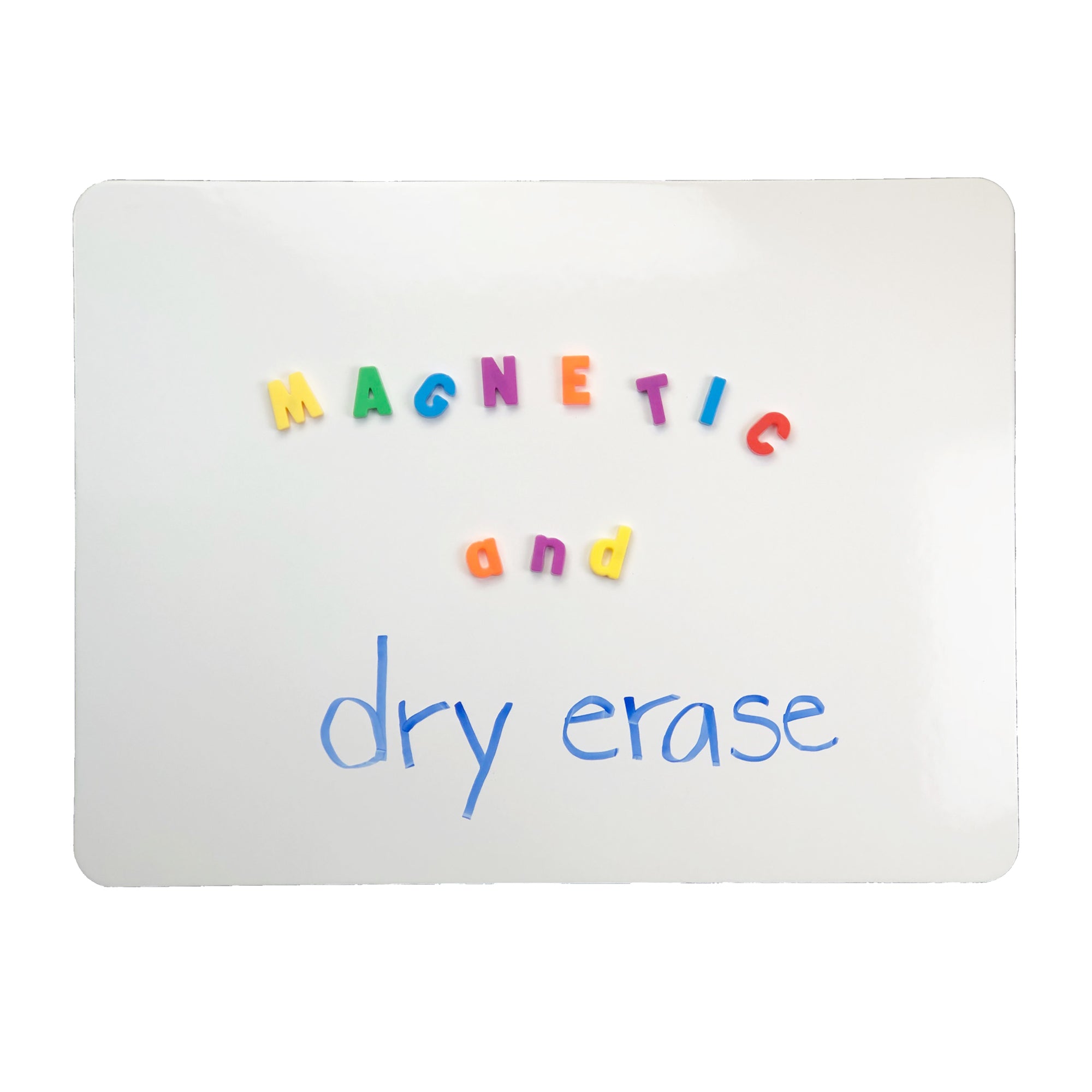 Two-Sided Magnetic Dry Erase Board, Blank/Blank, 9" x 12", Pack of 3