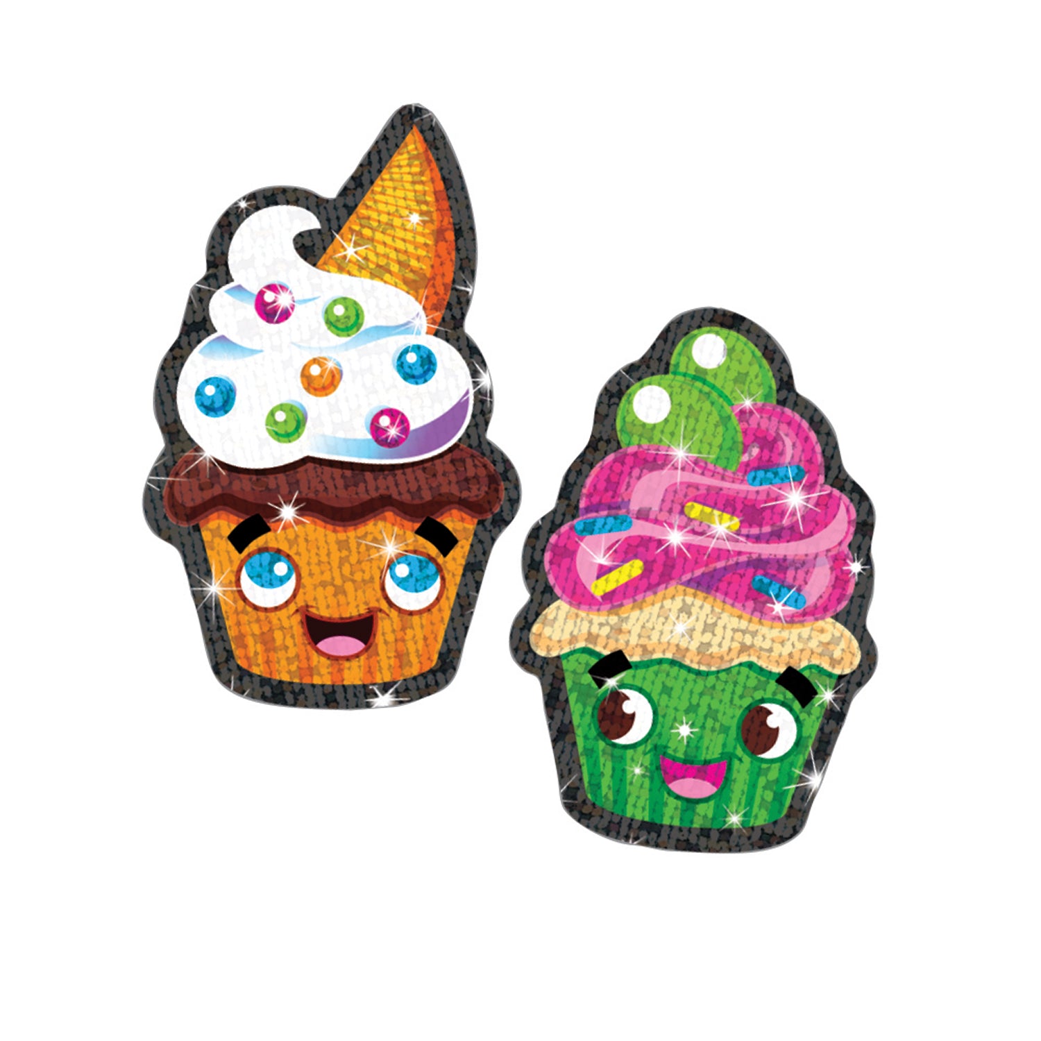 Cupcake Cuties Sparkle Stickers®, 18 Count
