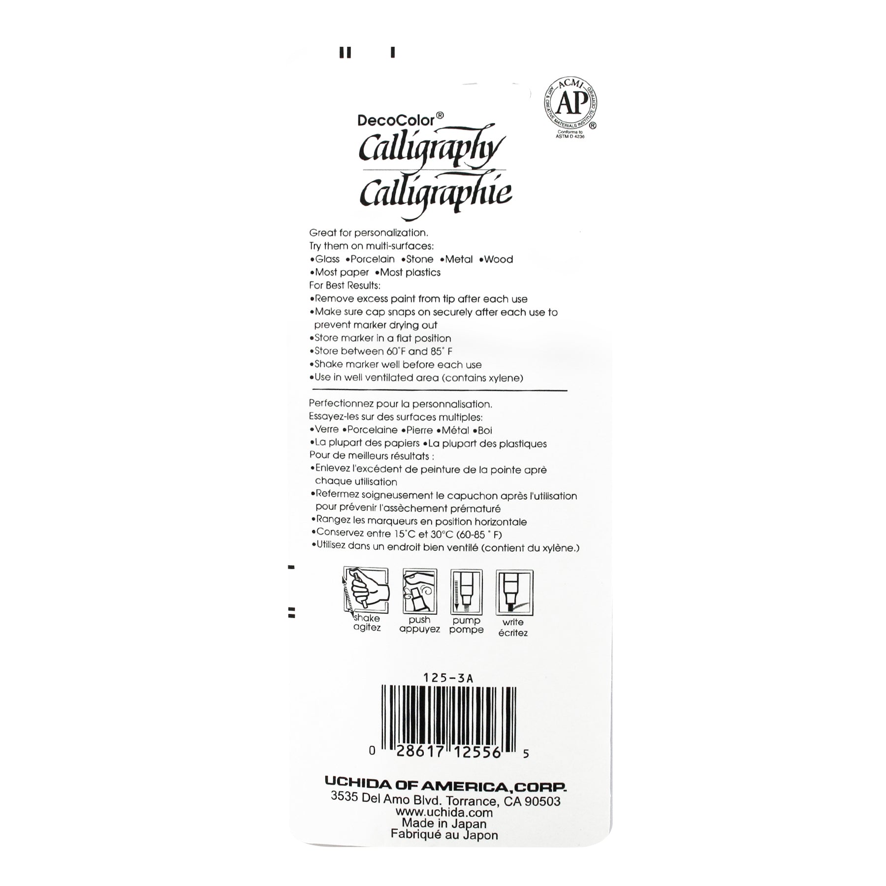 125-3A DECO CALLIGRAPHY 3 PC SET