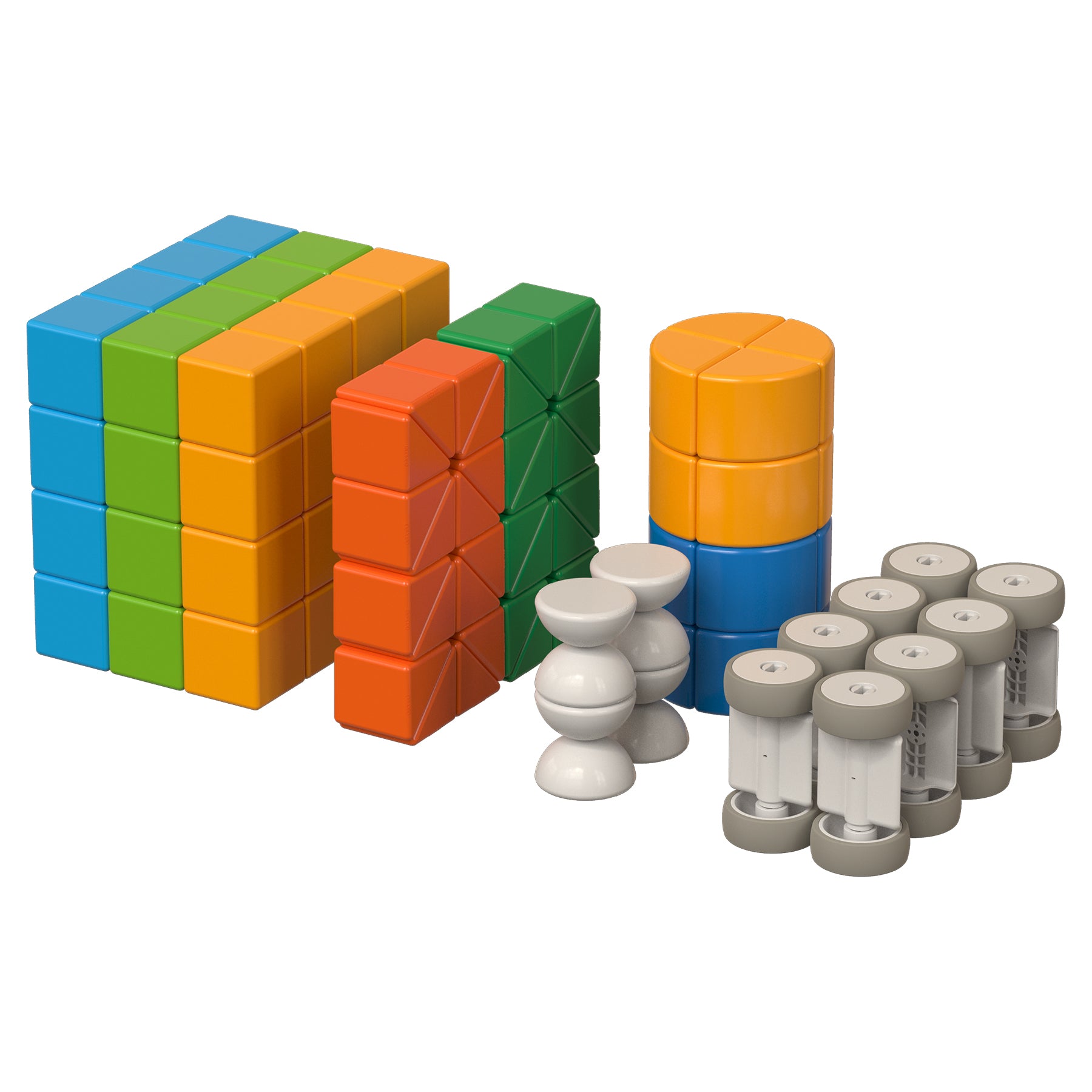 Geomag™ Magicube Magnetic Shapes & Animals Building Set, Recycled Materials, 128 Pieces