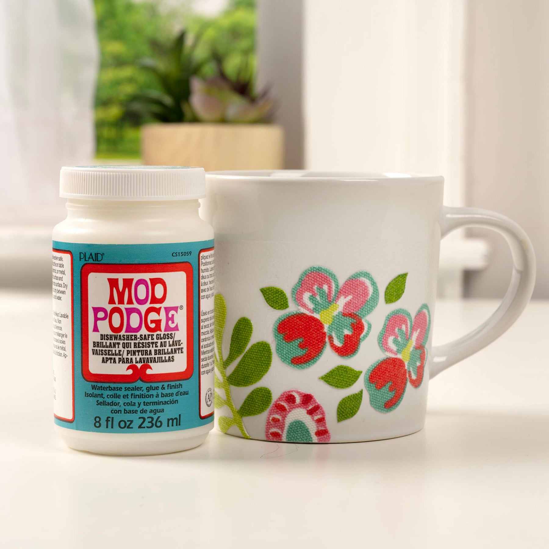 Decoupage Glue, Dishwasher Safe Gloss, 8oz.