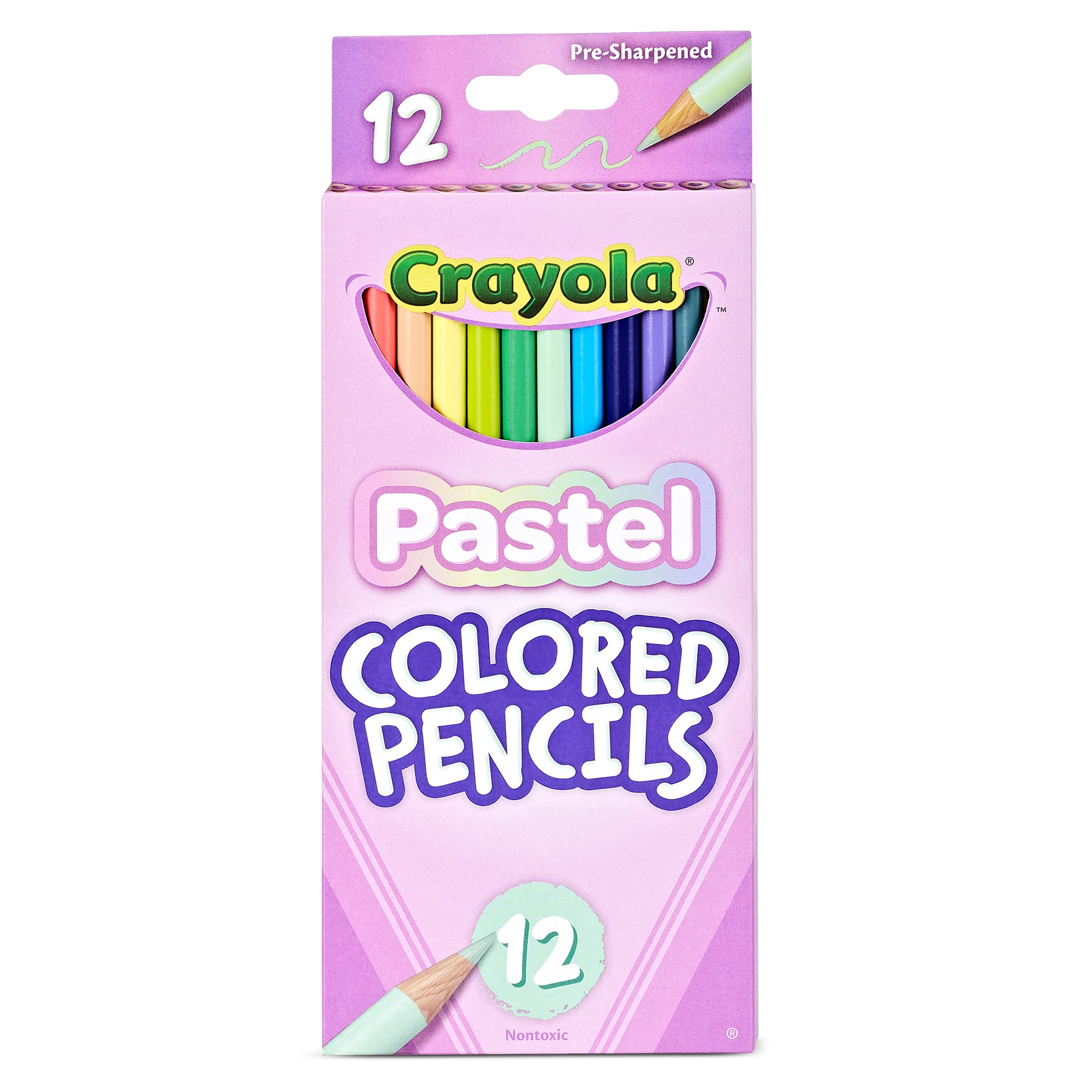 Colored Pencils, Pastel, 12 Count