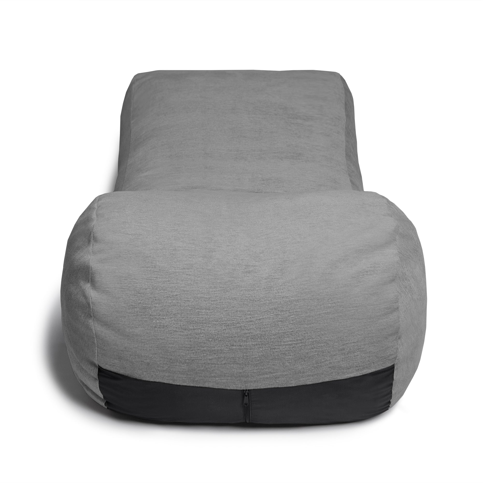 Jaxx Arlo Chaise Lounger Foam Bean Bag Chair - Premium Chenille, Beige