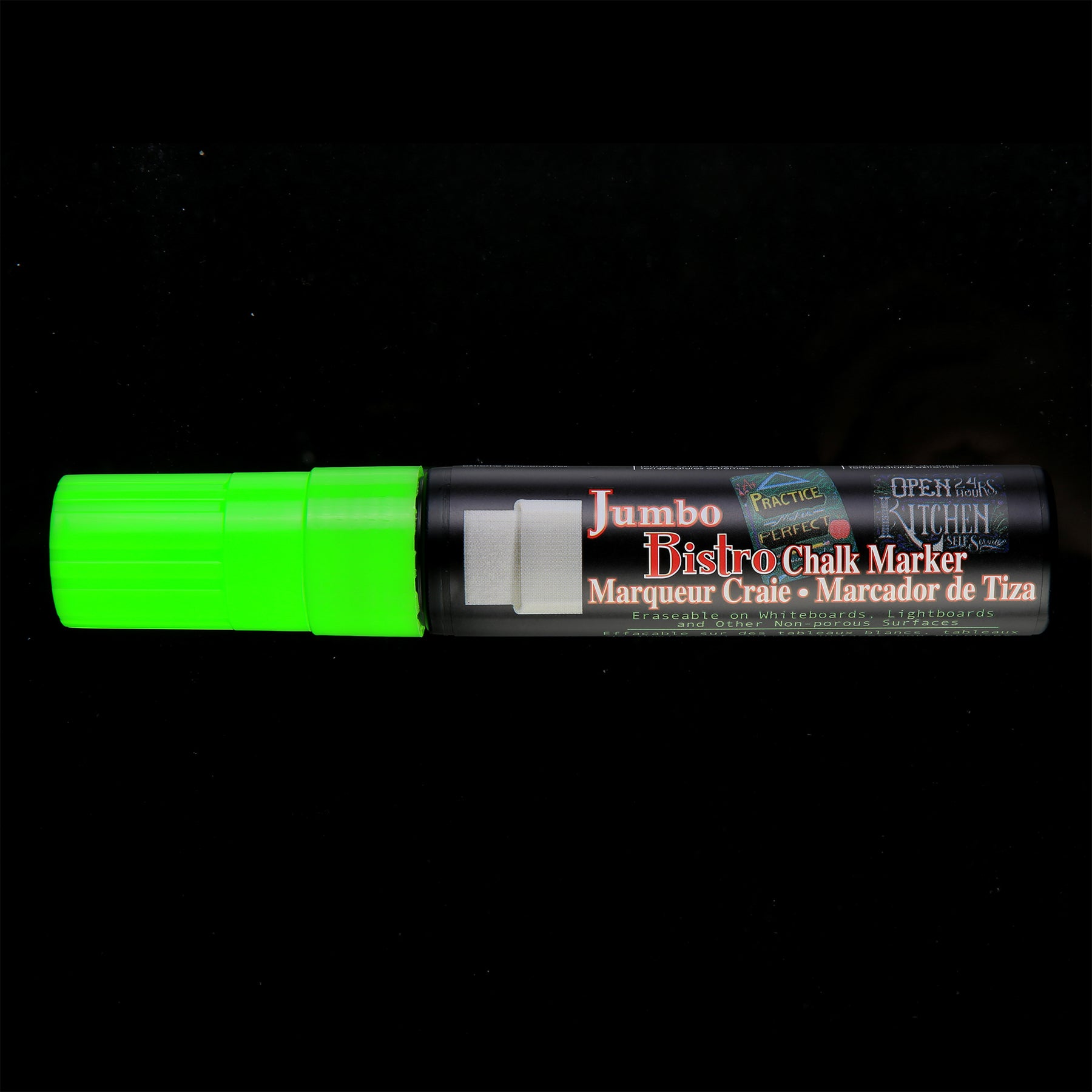 Jumbo Bistro Chalk Marker, 481F-S, Fluorescent Green