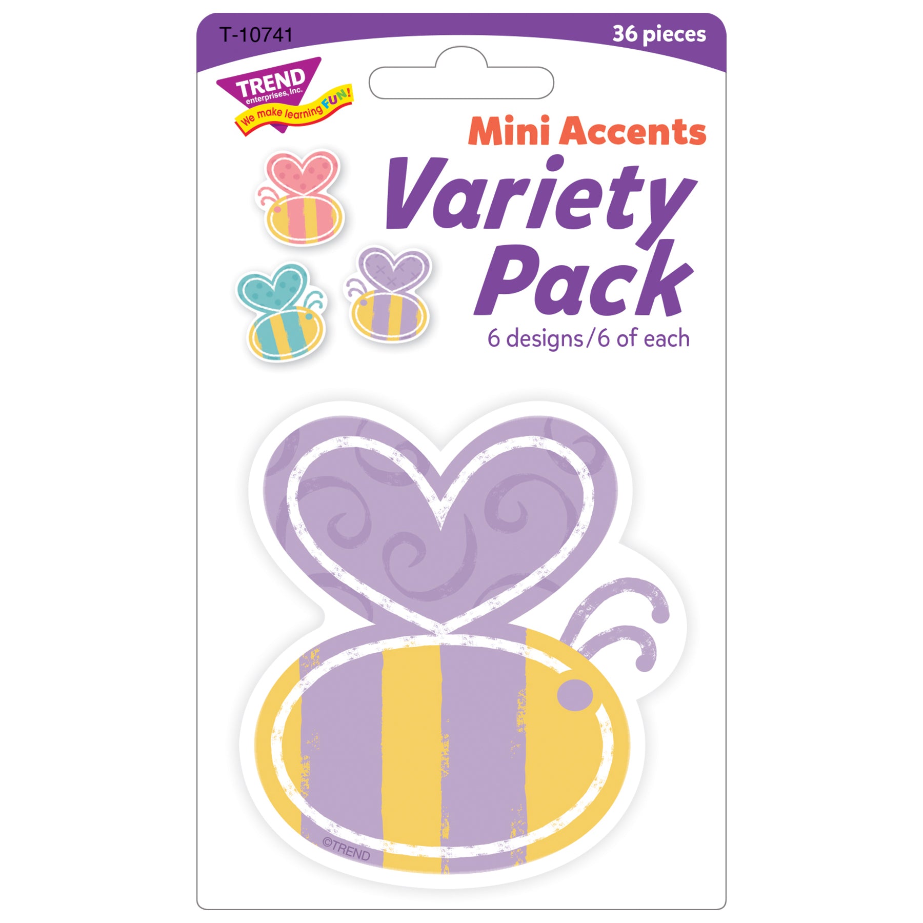Garden Bees Mini Accents Variety Pack, 36 Count
