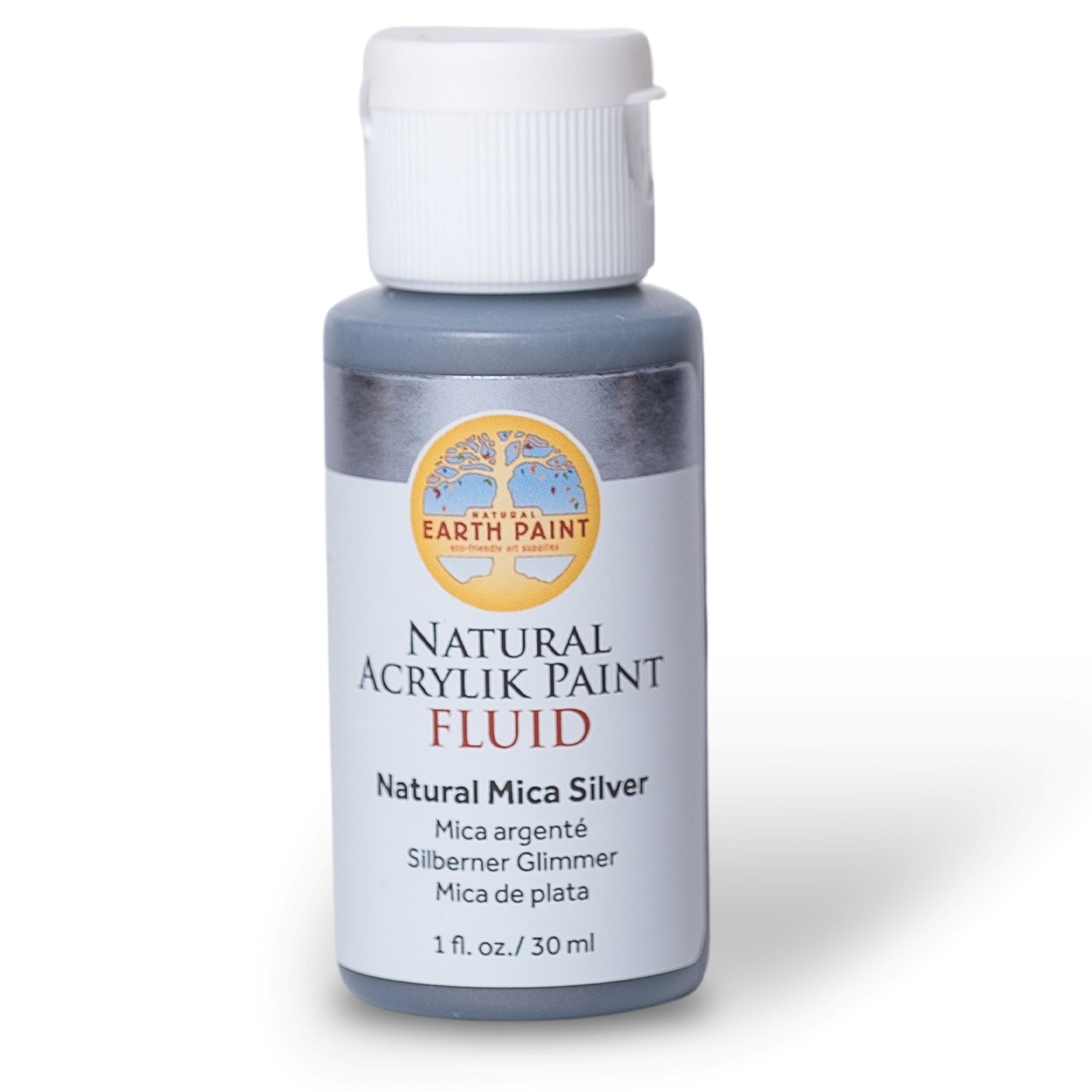 Natural Fluid Acrylik - 1 oz - Silver Mica
