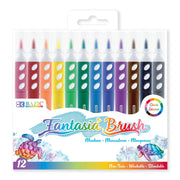 12 COLORS BRUSH MARKERS